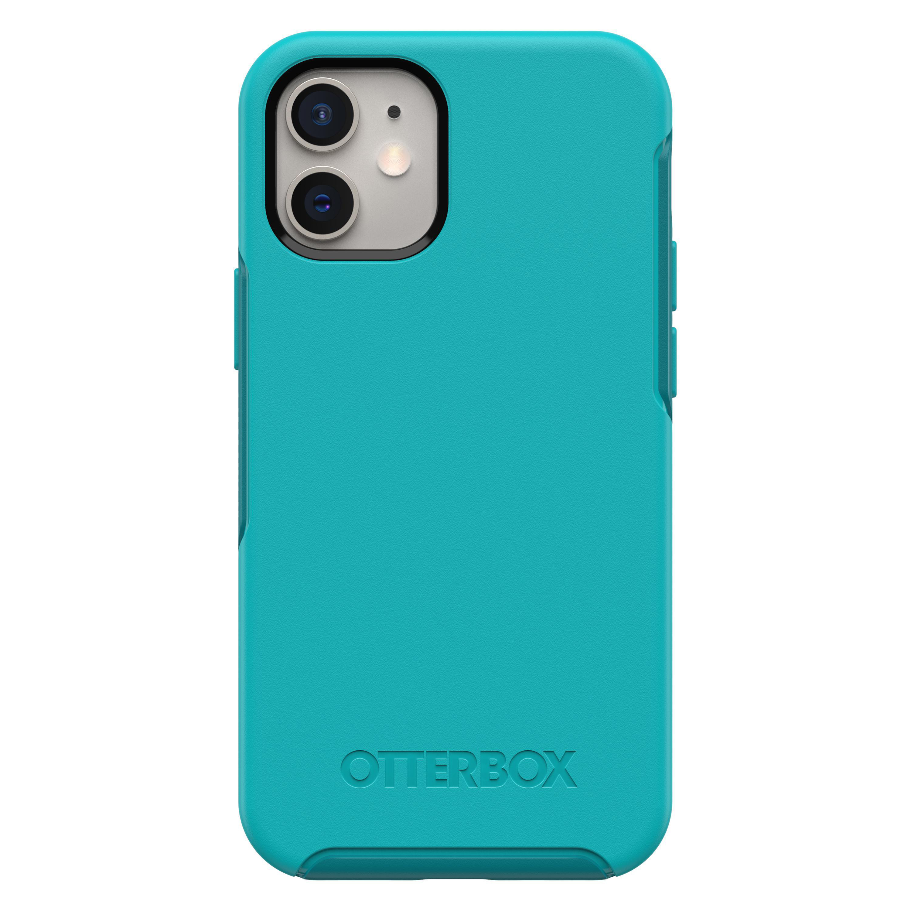 OTTERBOX Symmetry, Backcover, Apple, iPhone 12 Mini, Blau