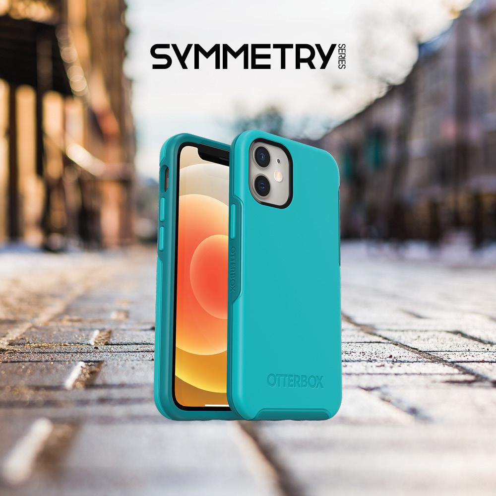 OTTERBOX Symmetry, Backcover, Apple, iPhone 12 Mini, Blau