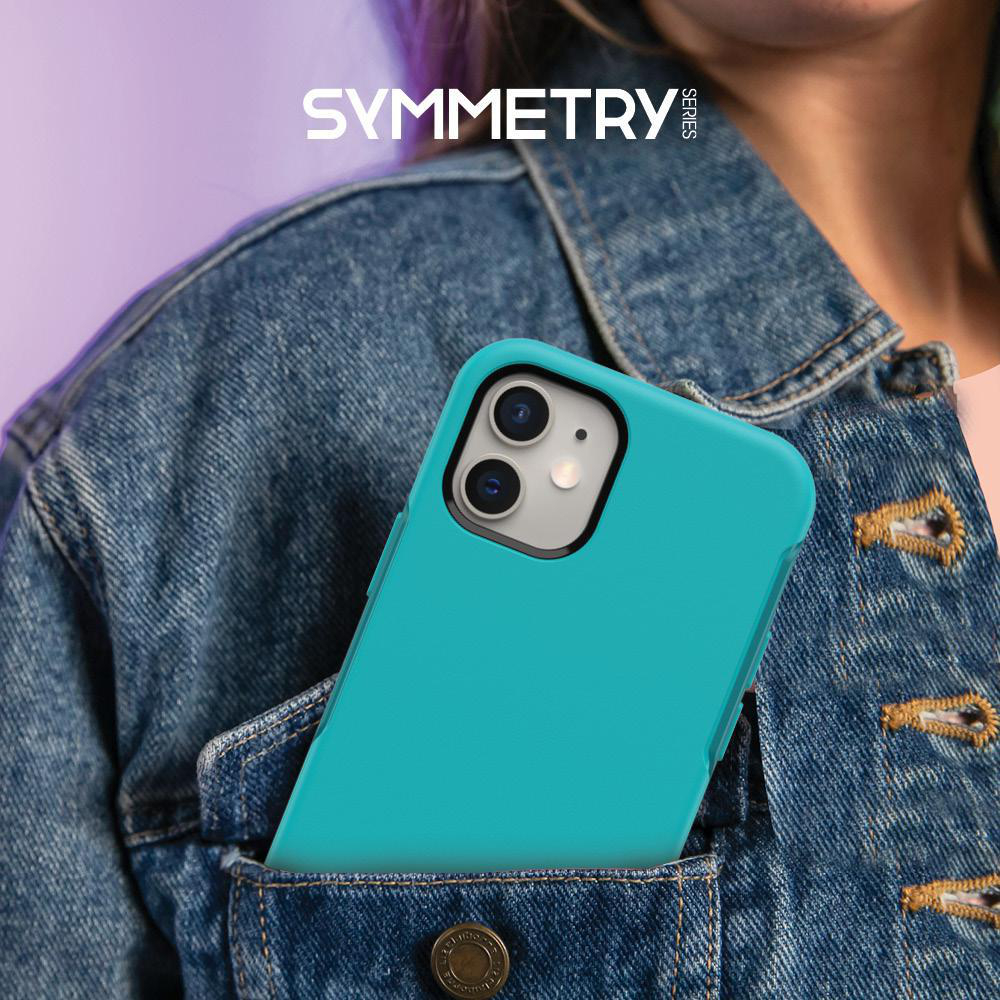 OTTERBOX Symmetry, Backcover, Apple, iPhone 12 Mini, Blau