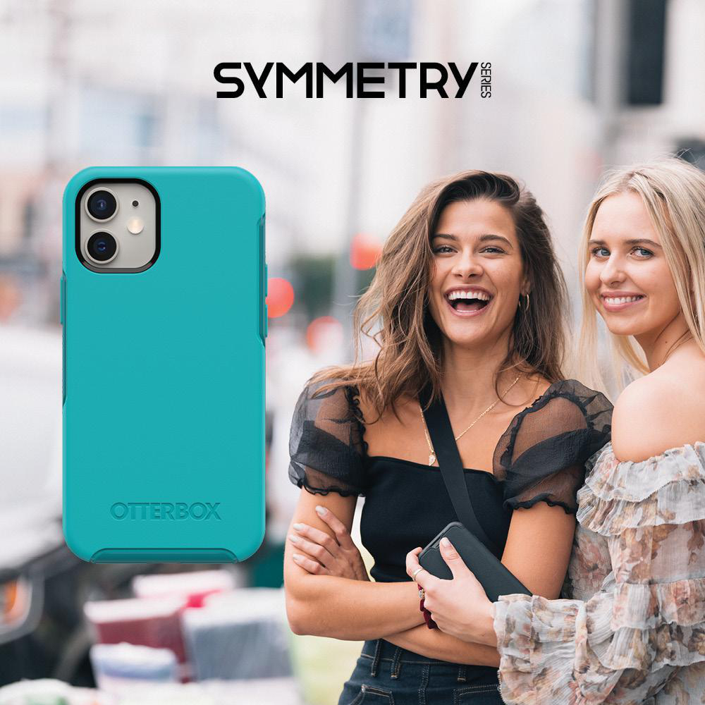 OTTERBOX Symmetry, Backcover, Apple, iPhone 12 Mini, Blau