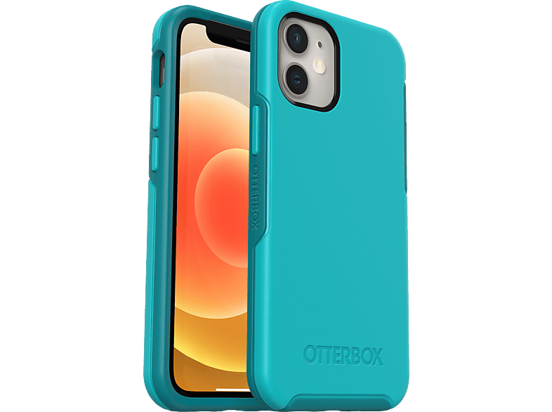 OTTERBOX Symmetry, Backcover, Apple, iPhone 12 Mini, Blau für Apple