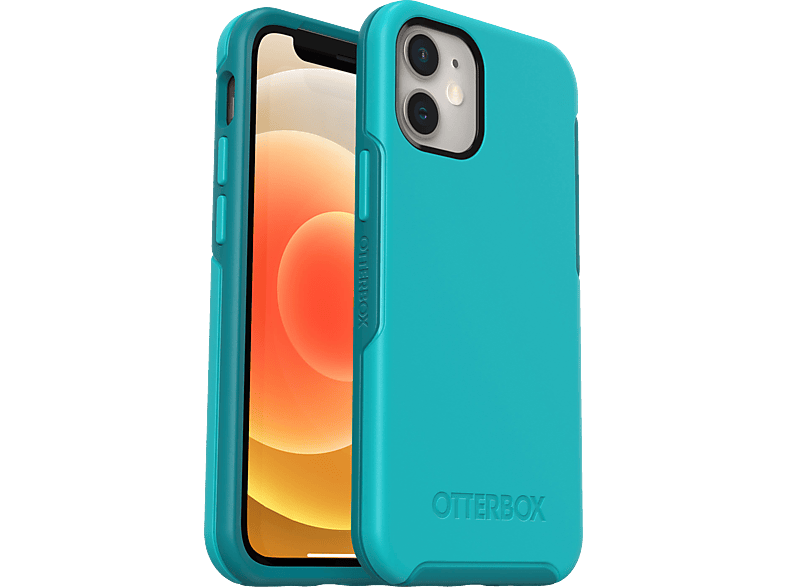 OTTERBOX Symmetry, iPhone Backcover, 12 Apple, Blau Mini