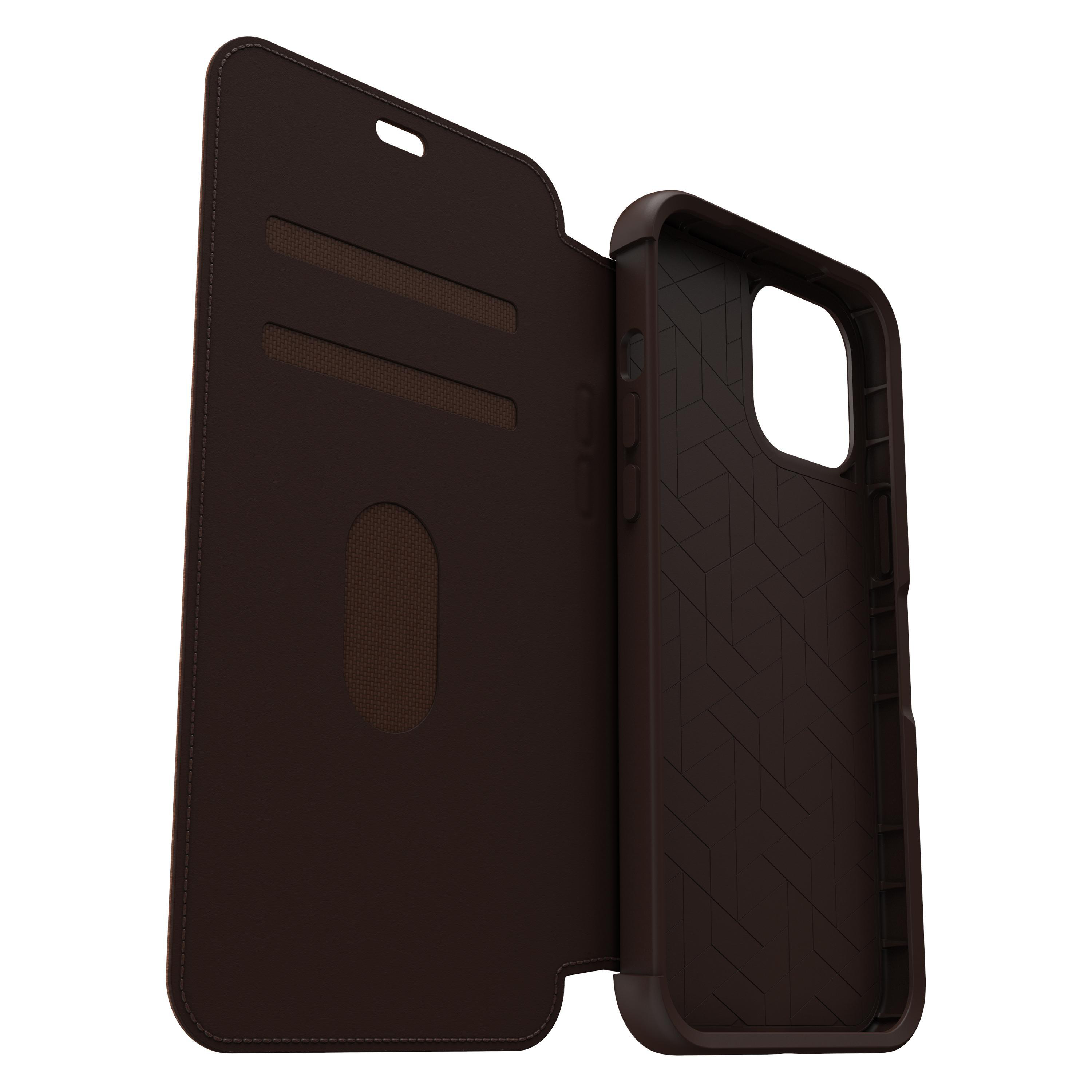 OTTERBOX Strada, Bookcover, Apple, iPhone 12 Pro Max, Braun
