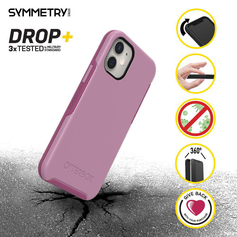 OTTERBOX Symmetry, Backcover, Apple, iPhone 12 Mini, Pink