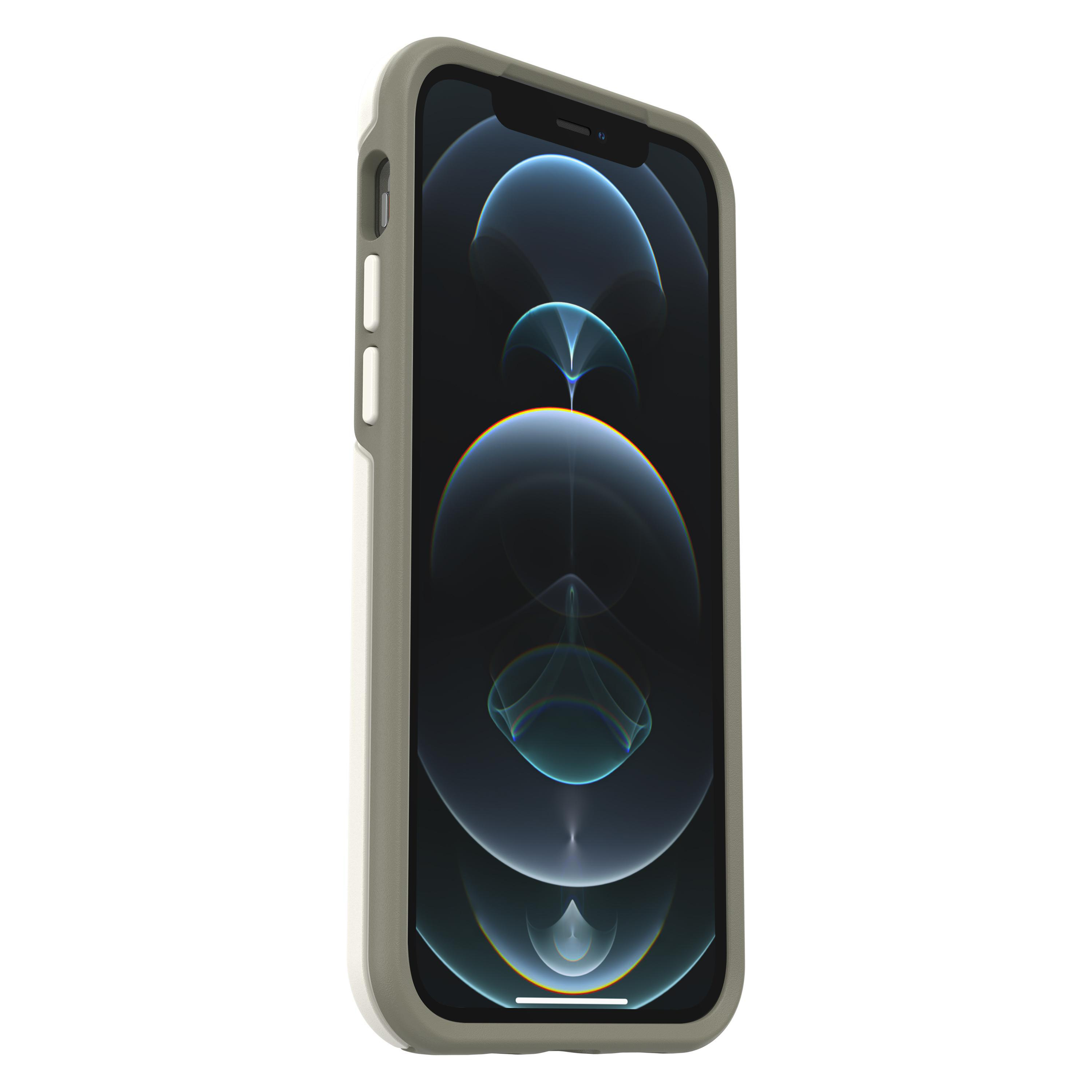 OTTERBOX Symmetry Plus, Backcover, Apple, iPhone 12, iPhone 12 Pro, Weiß