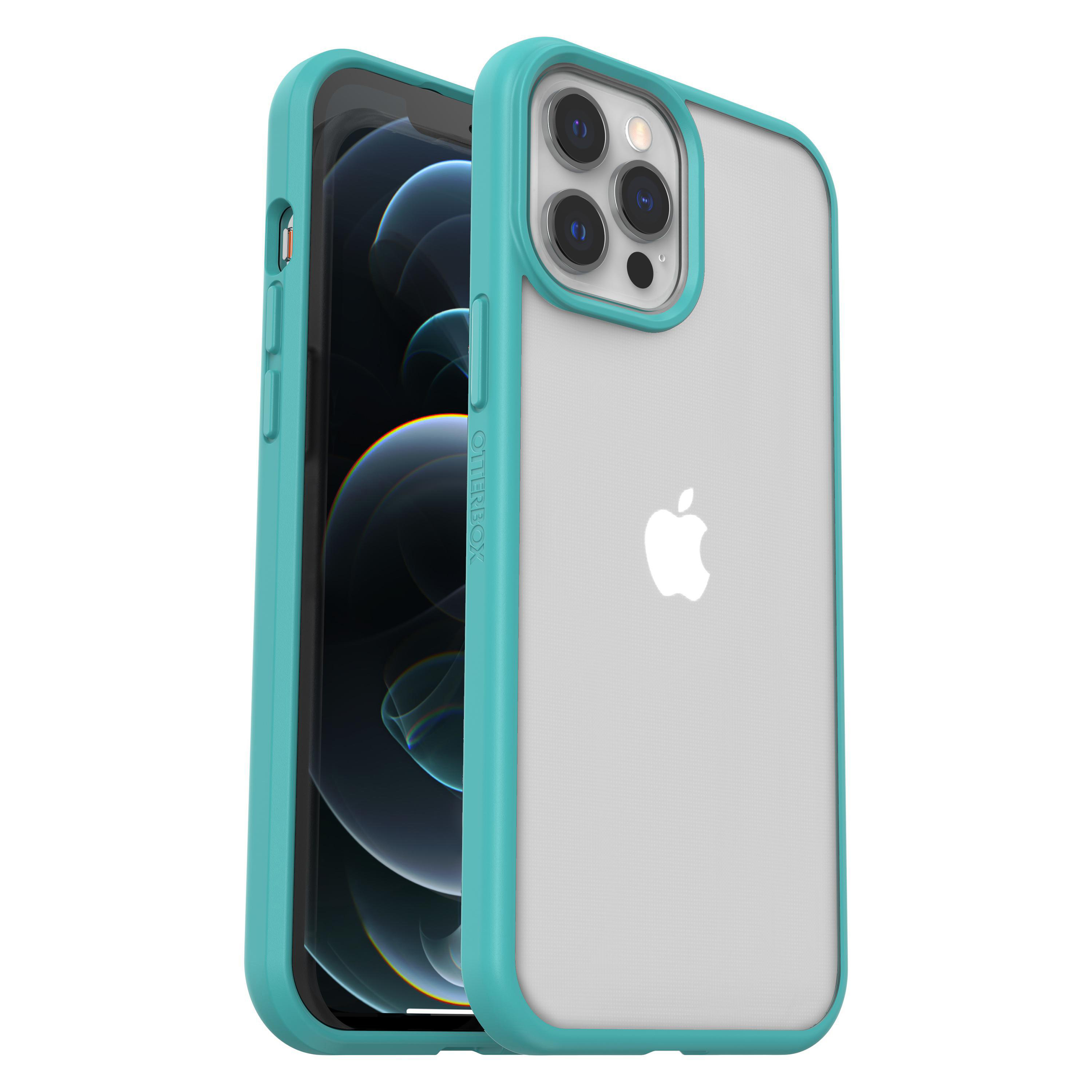 OTTERBOX React , 12 Max, Backcover, iPhone Transparent/Blau Pro Apple