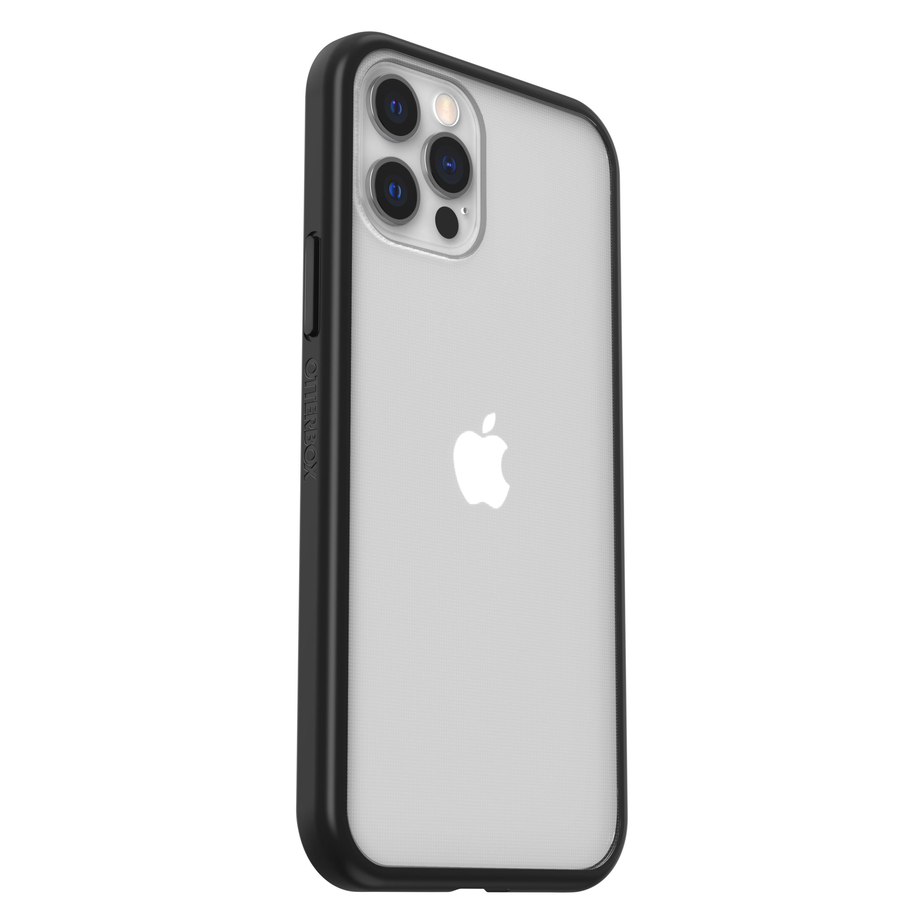 OTTERBOX React , Backcover, Apple, iPhone 12, iPhone 12 Pro, Transparent/Schwarz