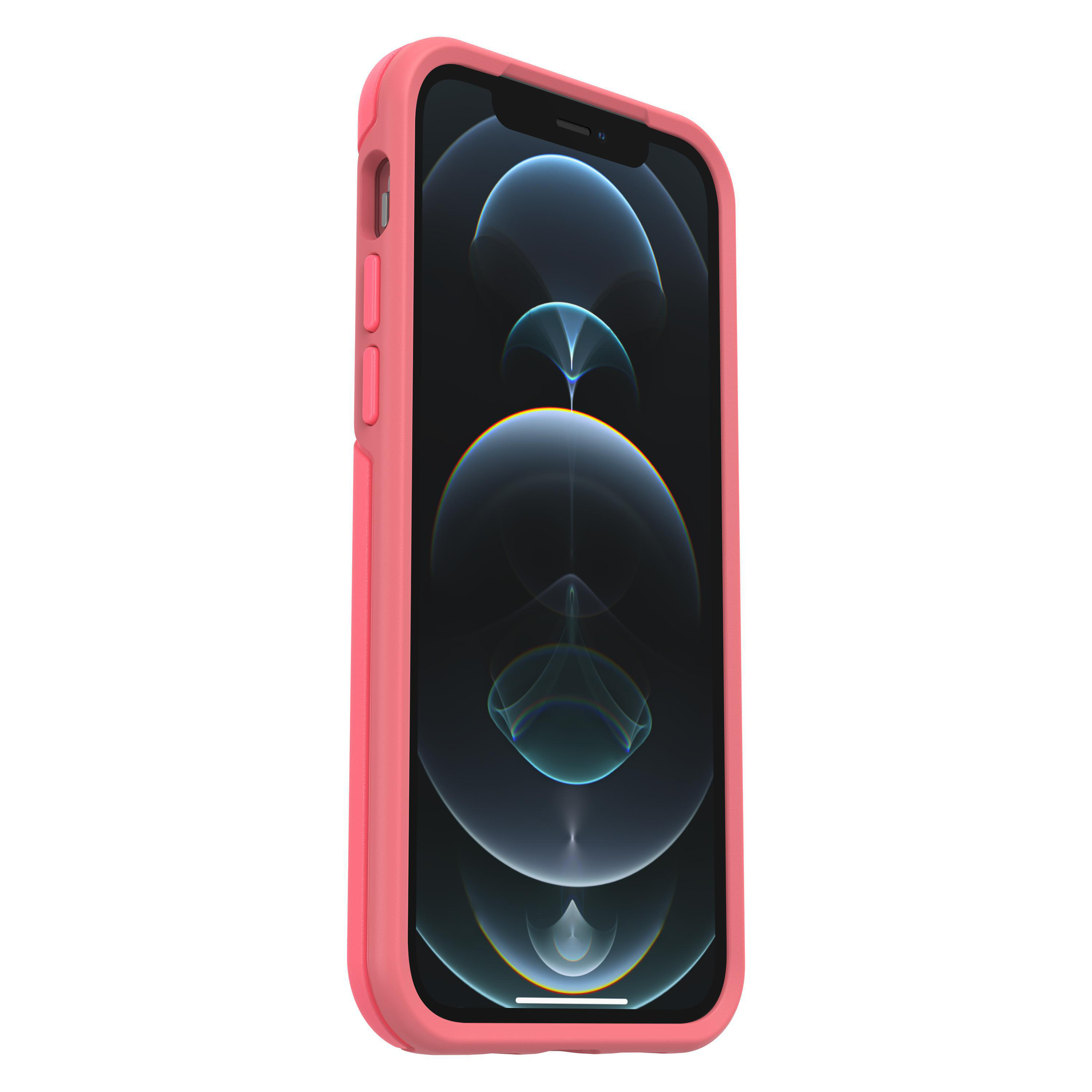 OTTERBOX Symmetry Plus, Backcover, Apple, iPhone 12, iPhone 12 Pro, Rosa