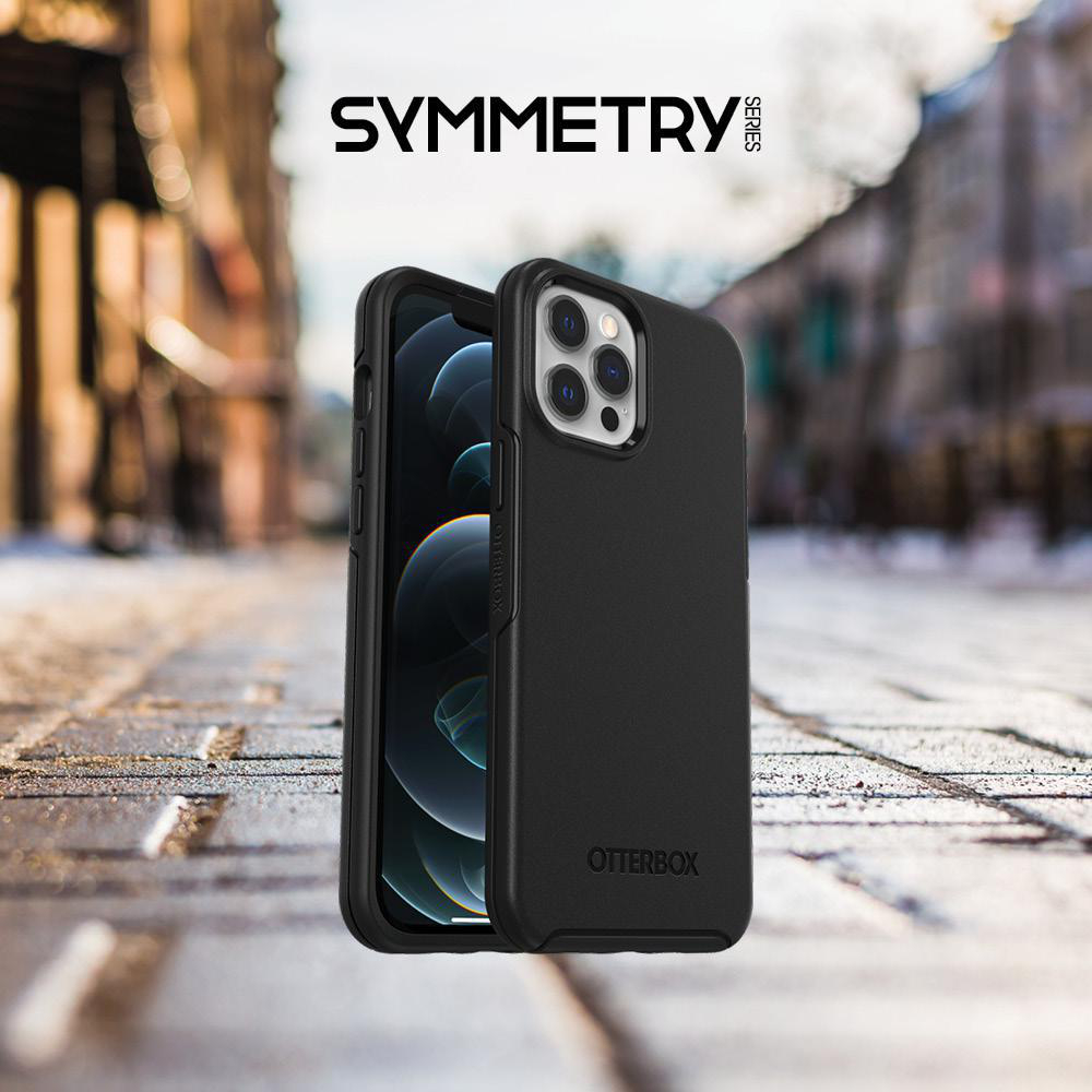 OTTERBOX Symmetry , Backcover, Apple, iPhone 12 Pro Max, Schwarz