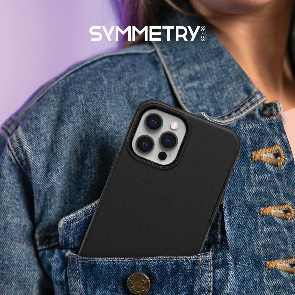 OTTERBOX Symmetry , Backcover, Apple, iPhone 12 Pro Max, Schwarz