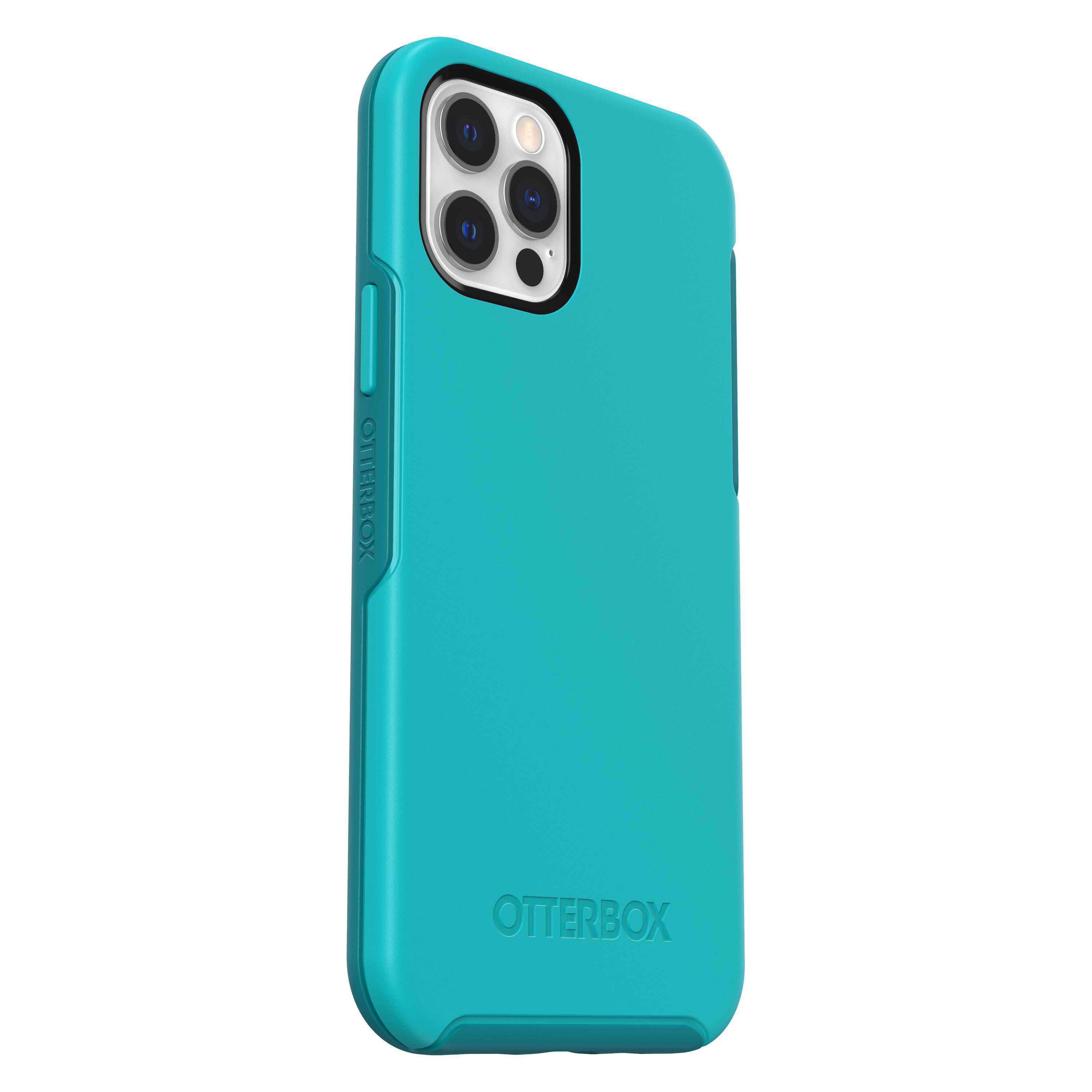 OTTERBOX Symmetry, Backcover, Apple, iPhone 12, iPhone 12 Pro, Blau