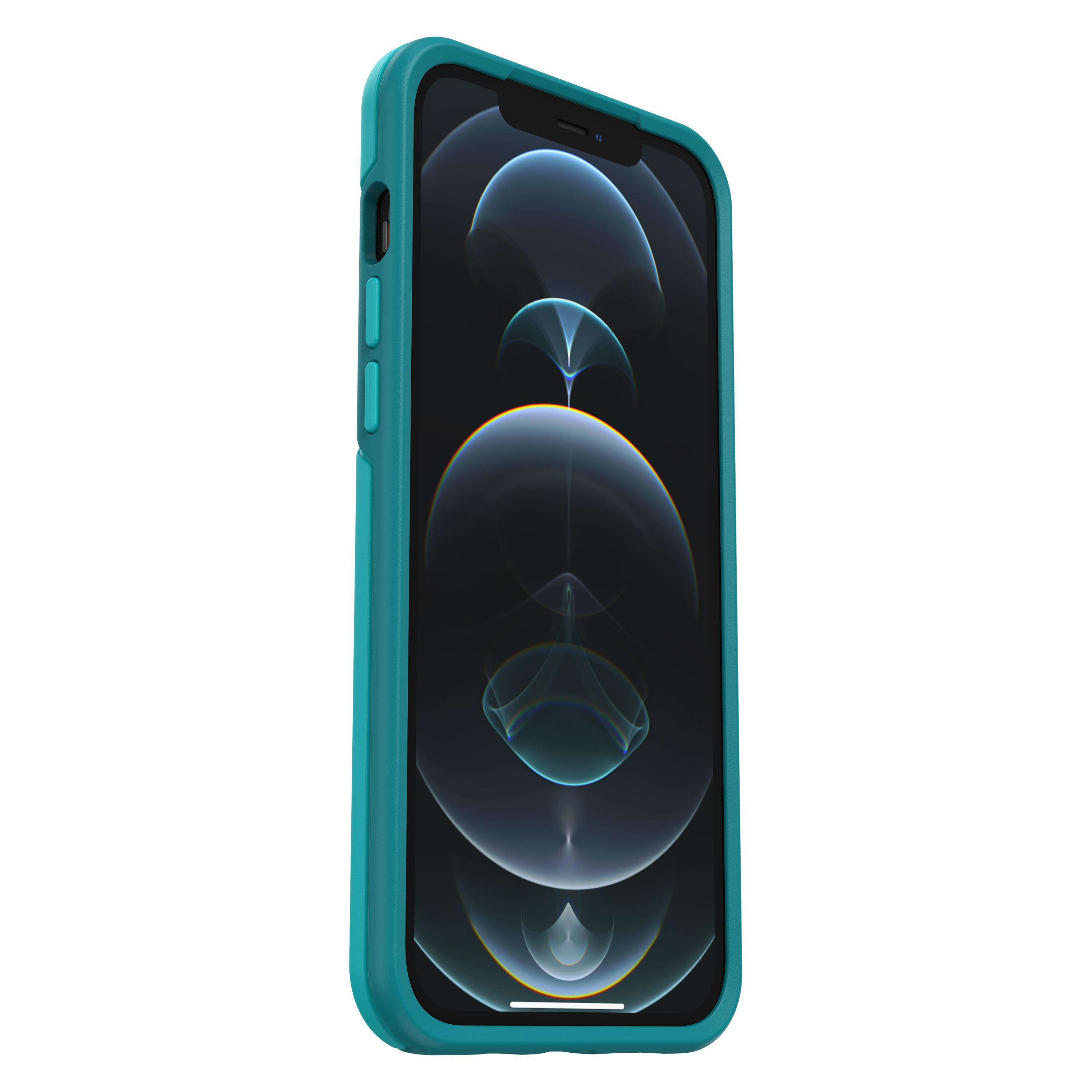 OTTERBOX Symmetry , Backcover, Apple, iPhone 12 Pro Max, Blau