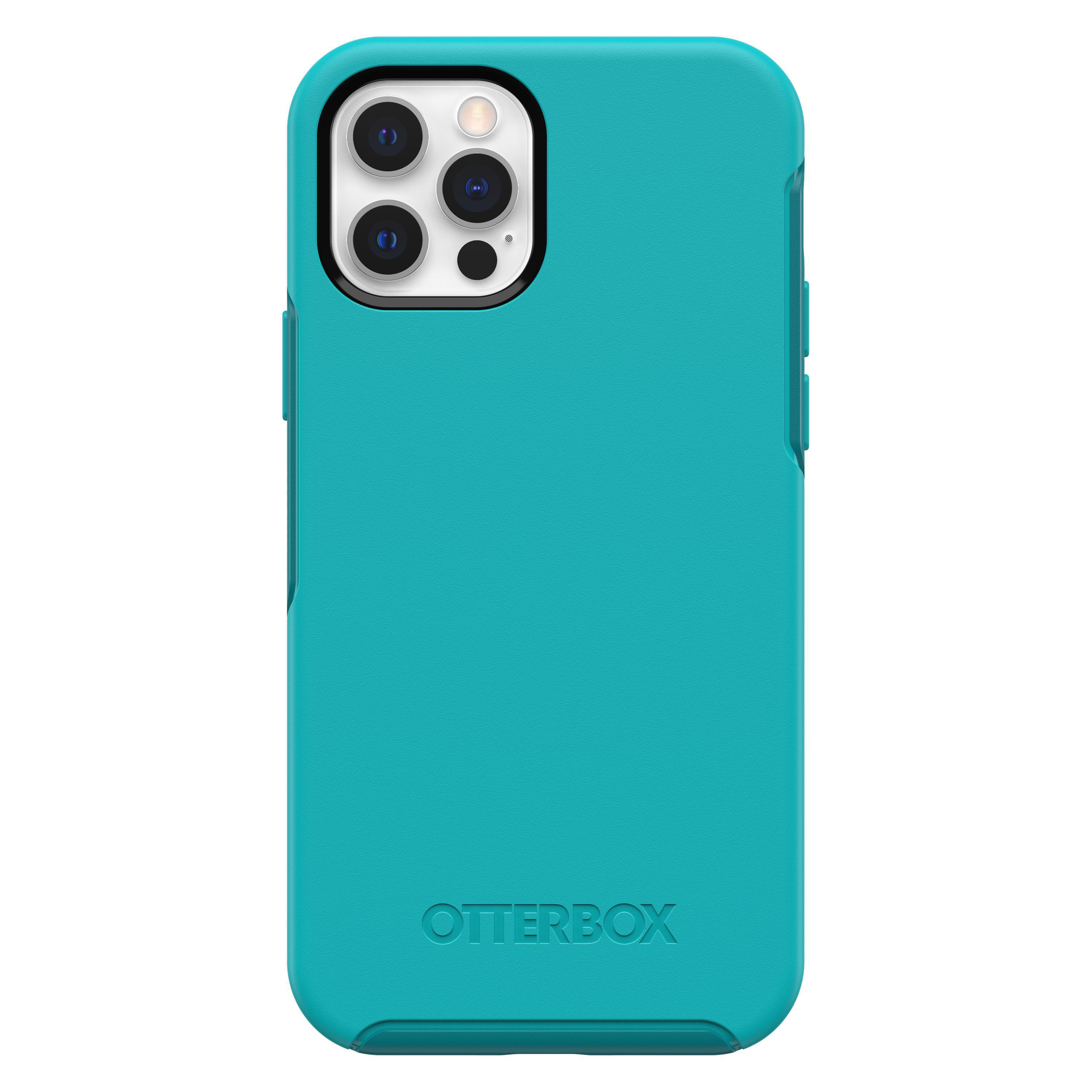OTTERBOX Symmetry, Backcover, Apple, iPhone 12, iPhone 12 Pro, Blau