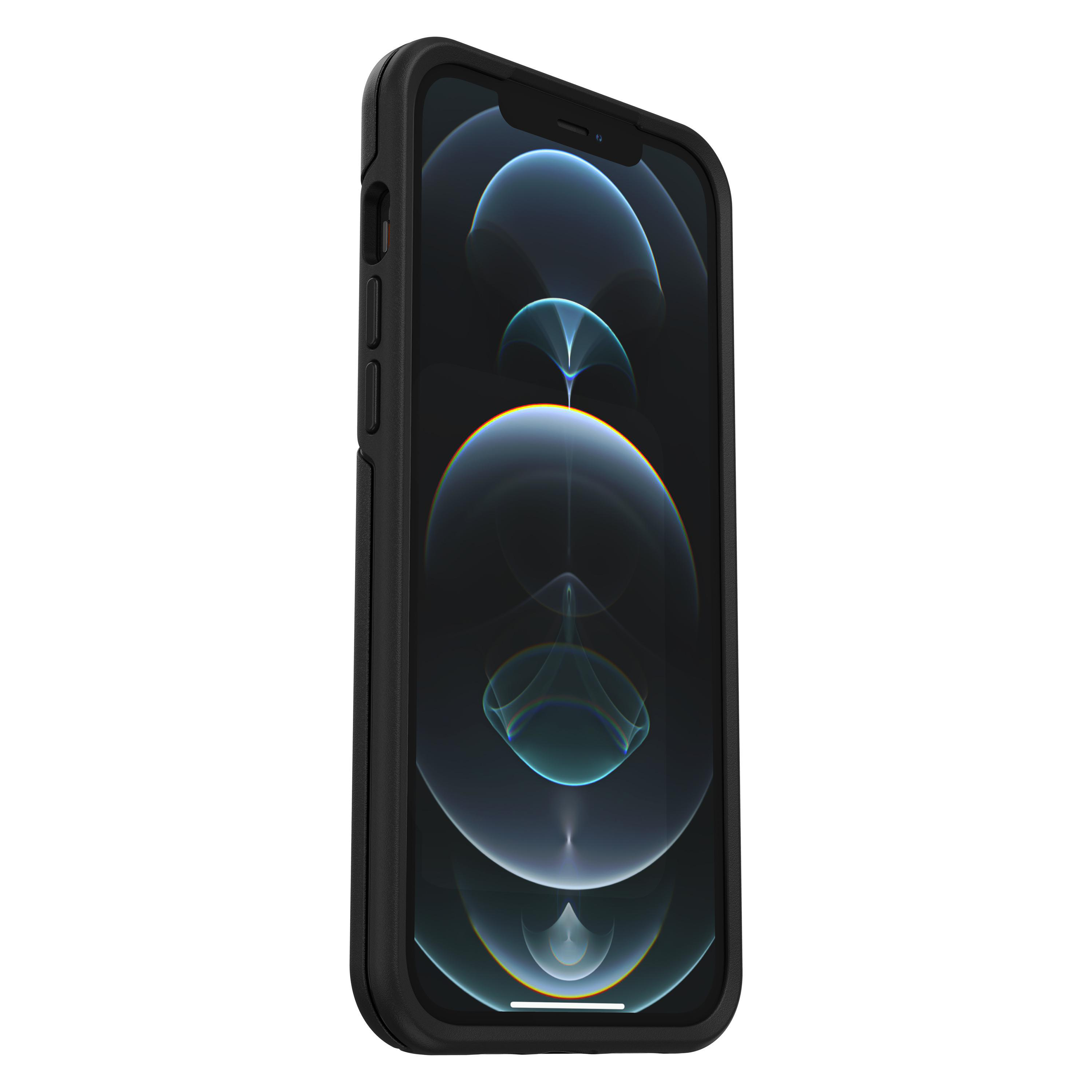 OTTERBOX Symmetry Plus, Backcover, Apple, iPhone 12 Pro Max, Schwarz