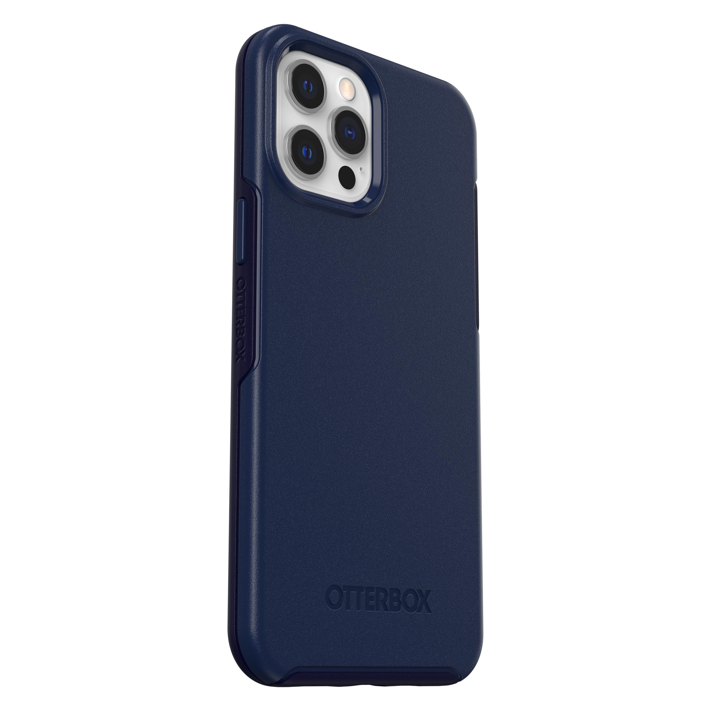 OTTERBOX Symmetry Plus, Backcover, Apple, iPhone 12 Pro Max, Blau