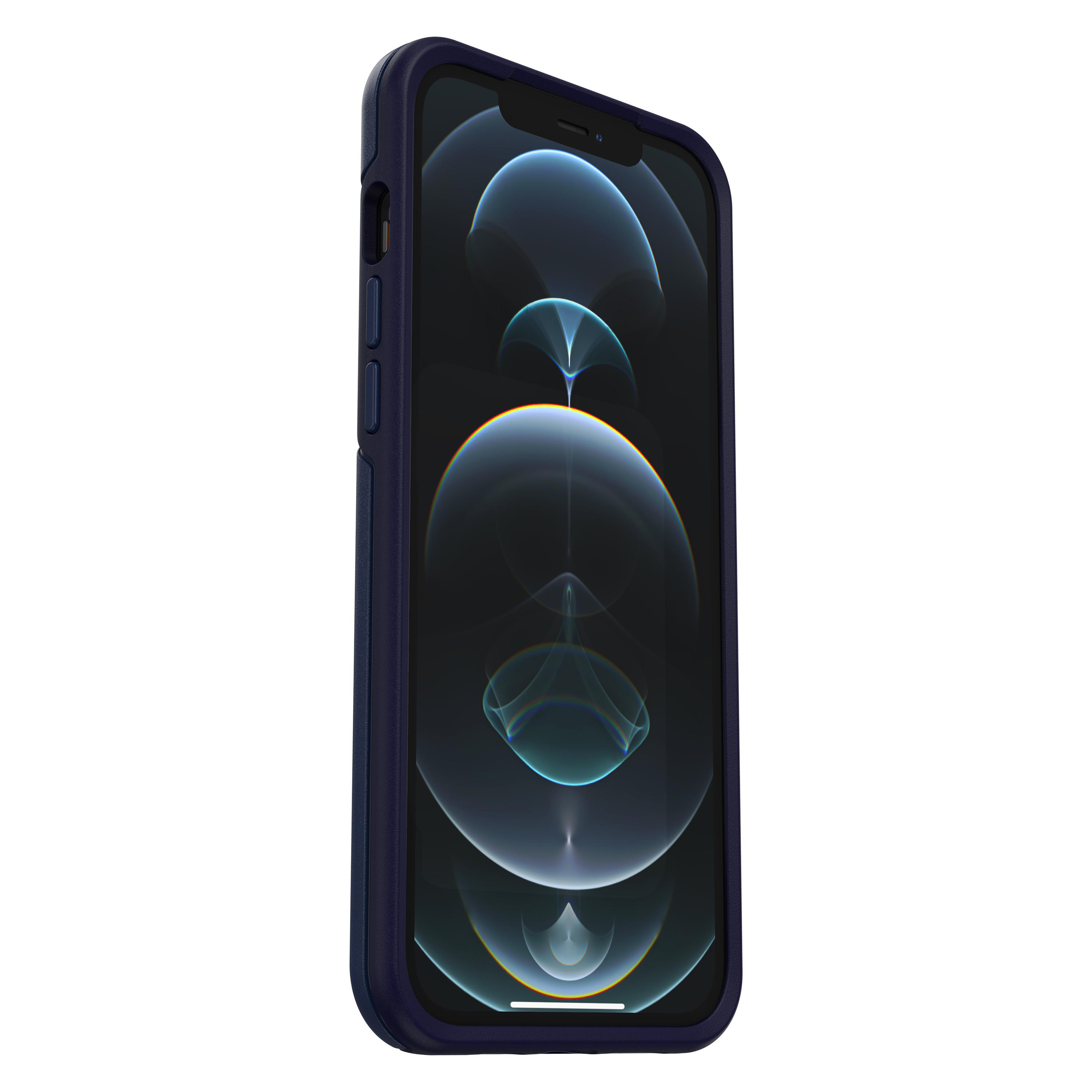 OTTERBOX Symmetry Plus, Backcover, Apple, iPhone 12 Pro Max, Blau