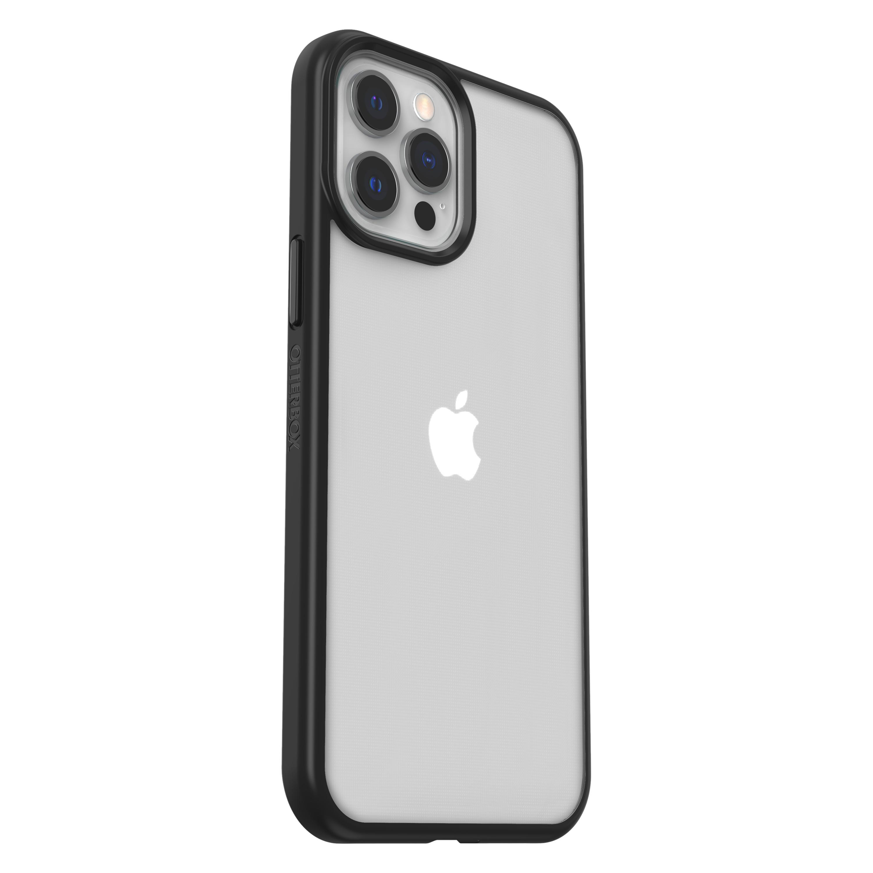 OTTERBOX React , Backcover, 12 Pro Apple, Max, iPhone Transparent/Schwarz