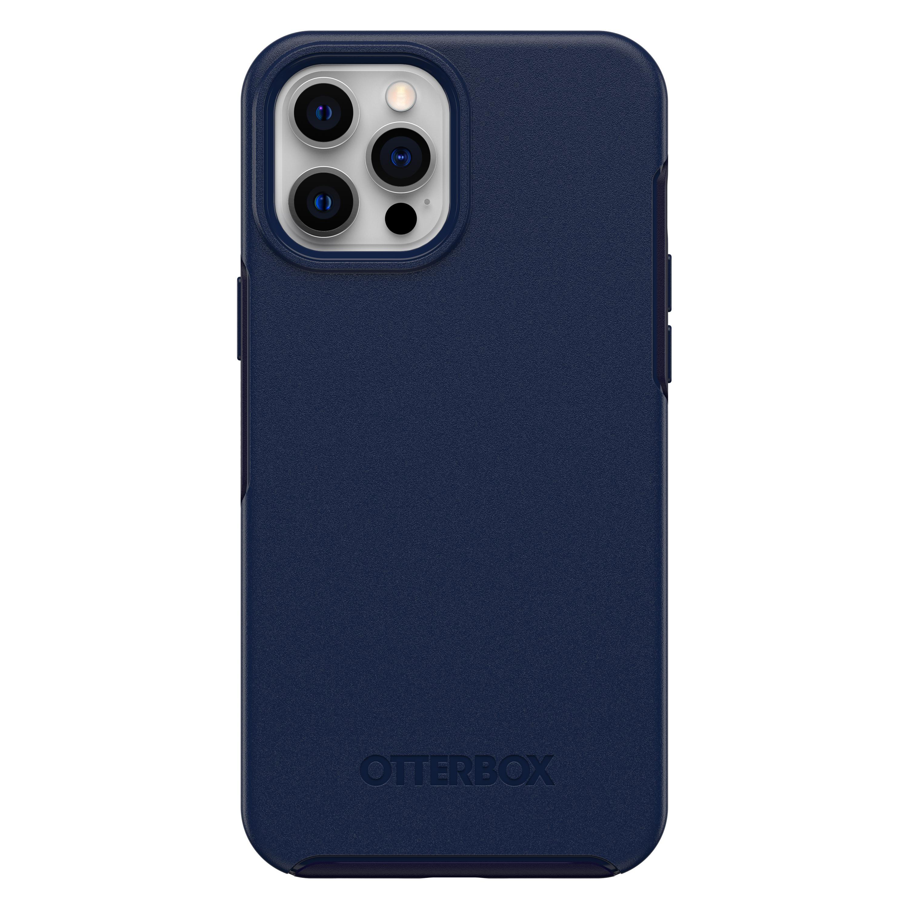 OTTERBOX Symmetry Plus, Backcover, Apple, iPhone 12 Pro Max, Blau