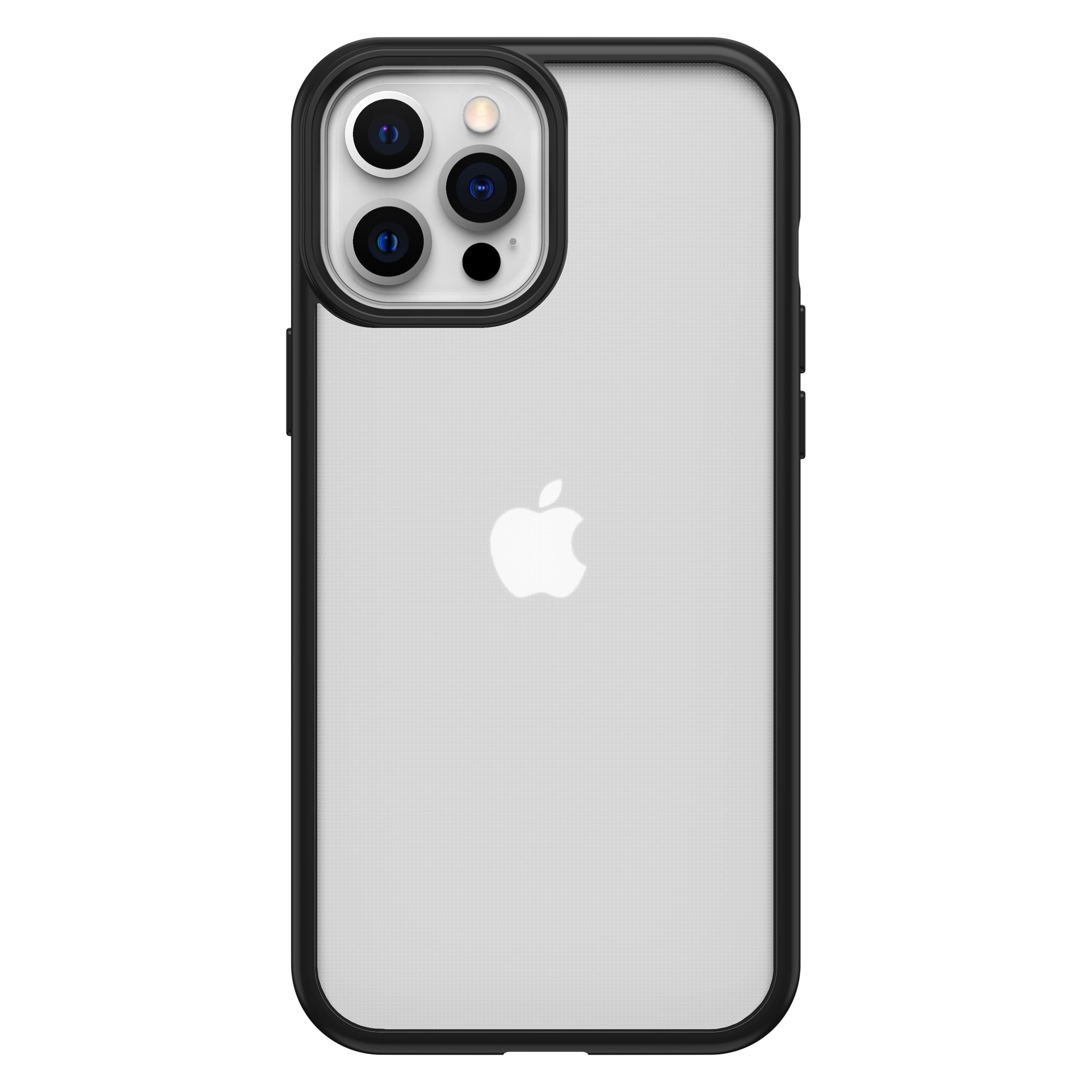 Transparent/Schwarz OTTERBOX 12 iPhone Max, Backcover, Apple, React Pro ,