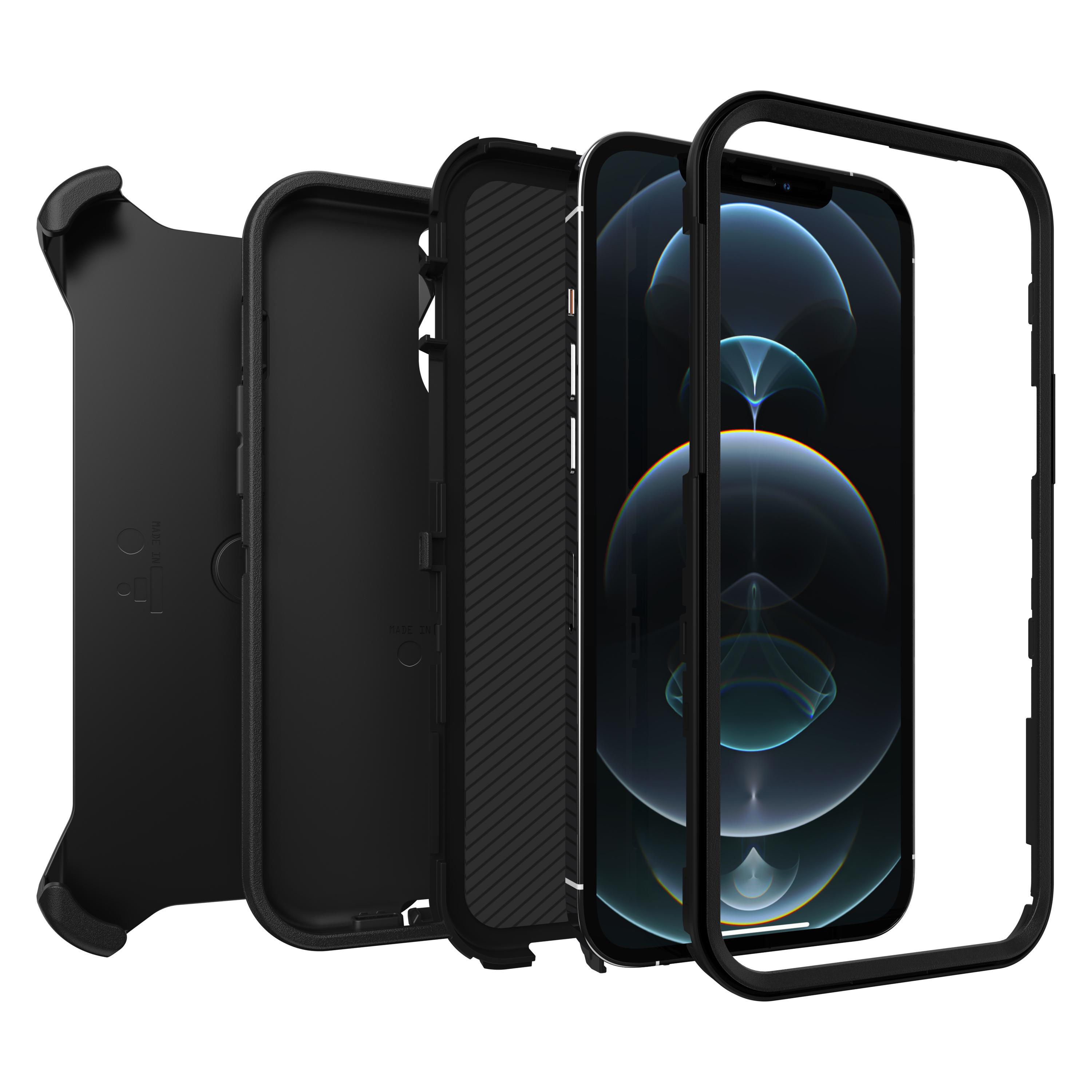 OTTERBOX Defender , Backcover, Apple, iPhone 12 Pro Max, Schwarz