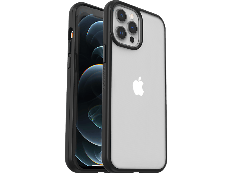 OTTERBOX React , Backcover, Apple, iPhone 12 Pro Max, Transparent/Schwarz