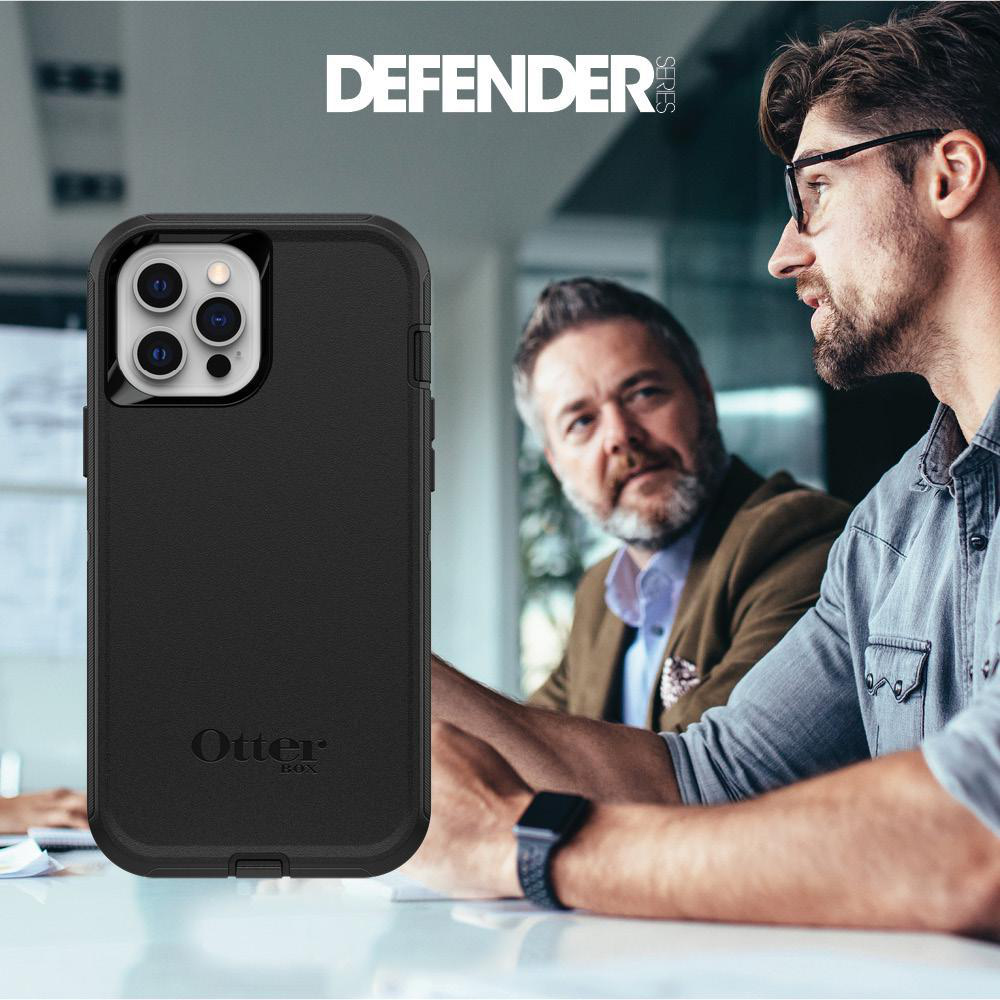 Apple, Max, iPhone Schwarz Backcover, 12 Pro Defender OTTERBOX ,
