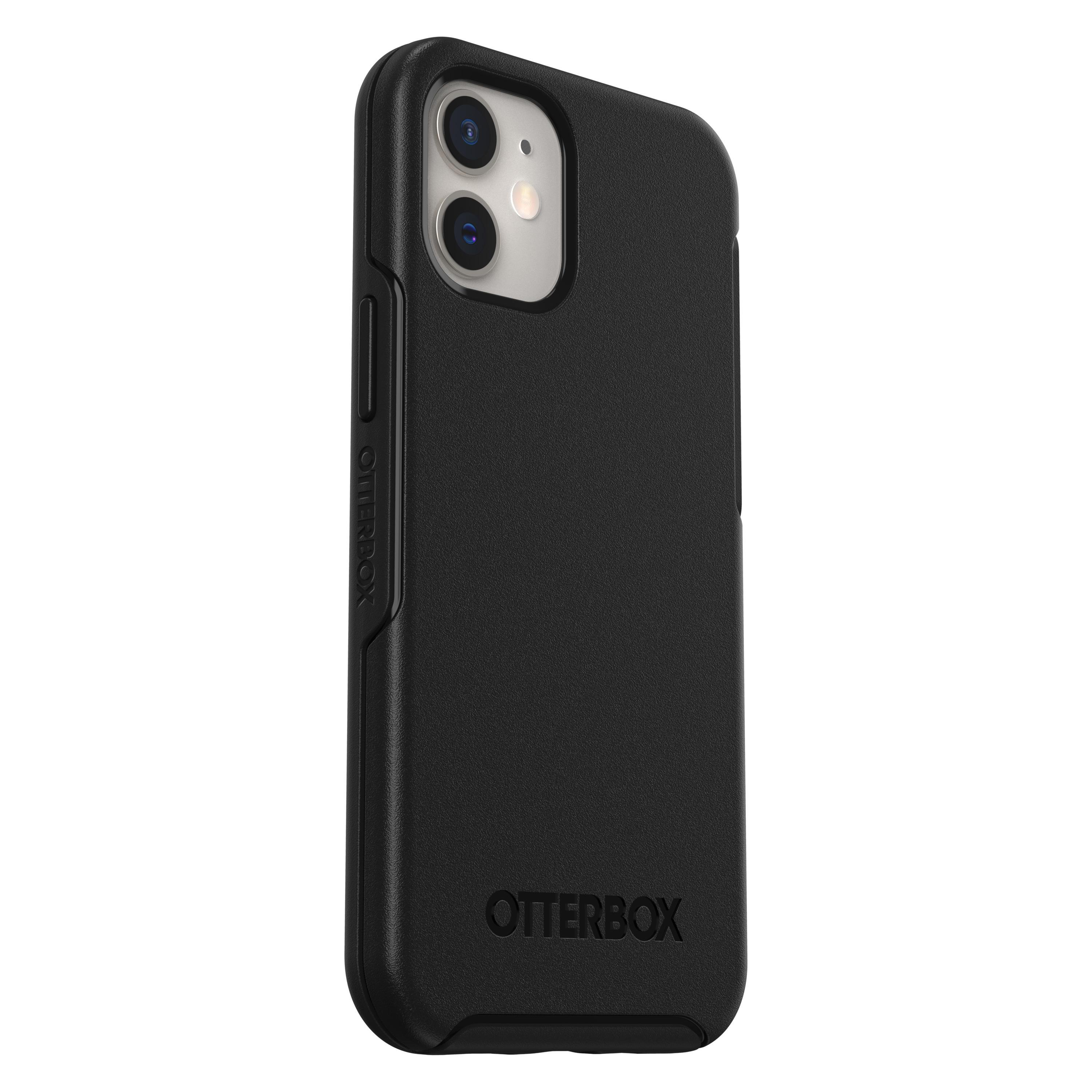 OTTERBOX Symmetry Plus, iPhone Schwarz Apple, Mini, 12 Backcover