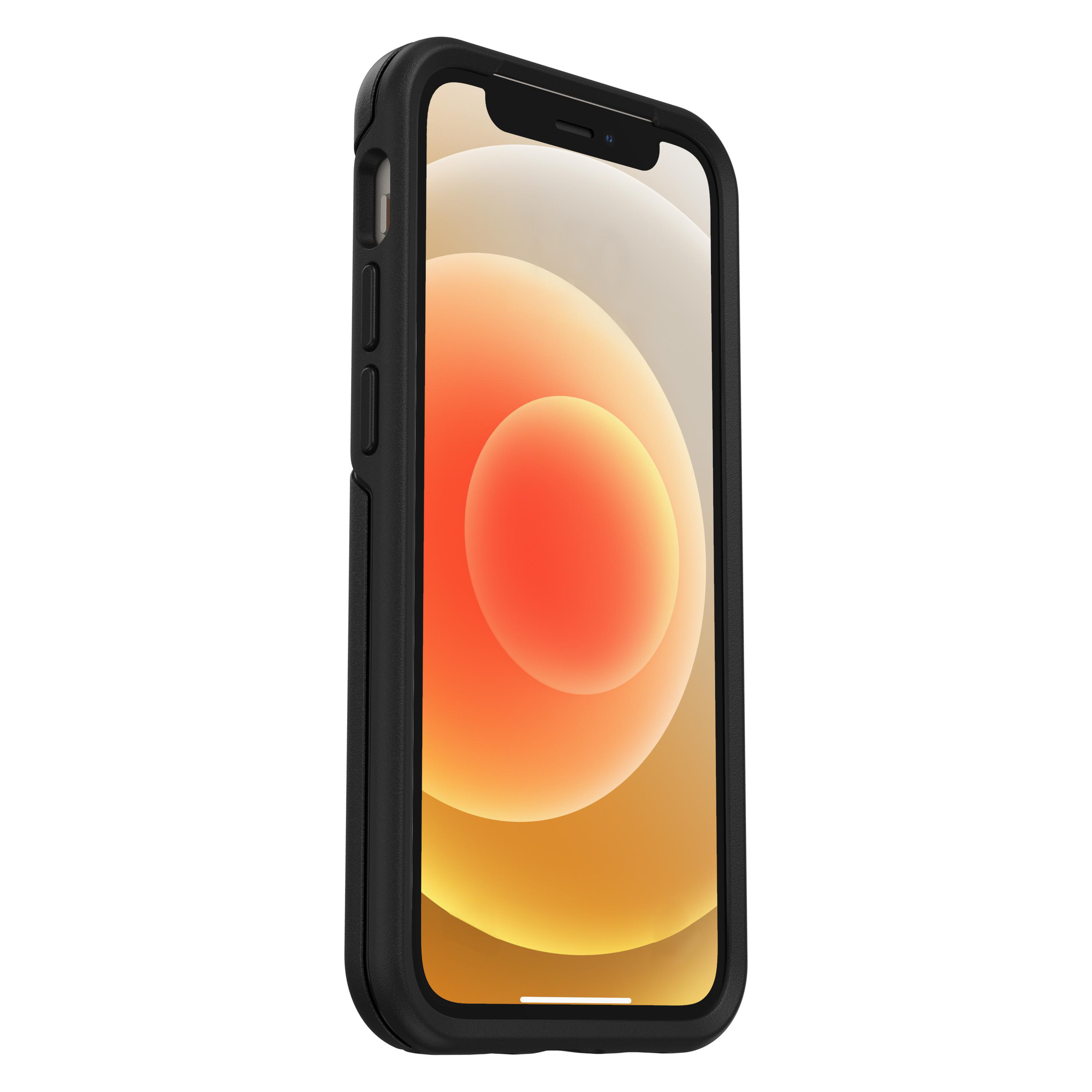 OTTERBOX Symmetry Plus, Backcover, Apple, iPhone 12 Mini, Schwarz