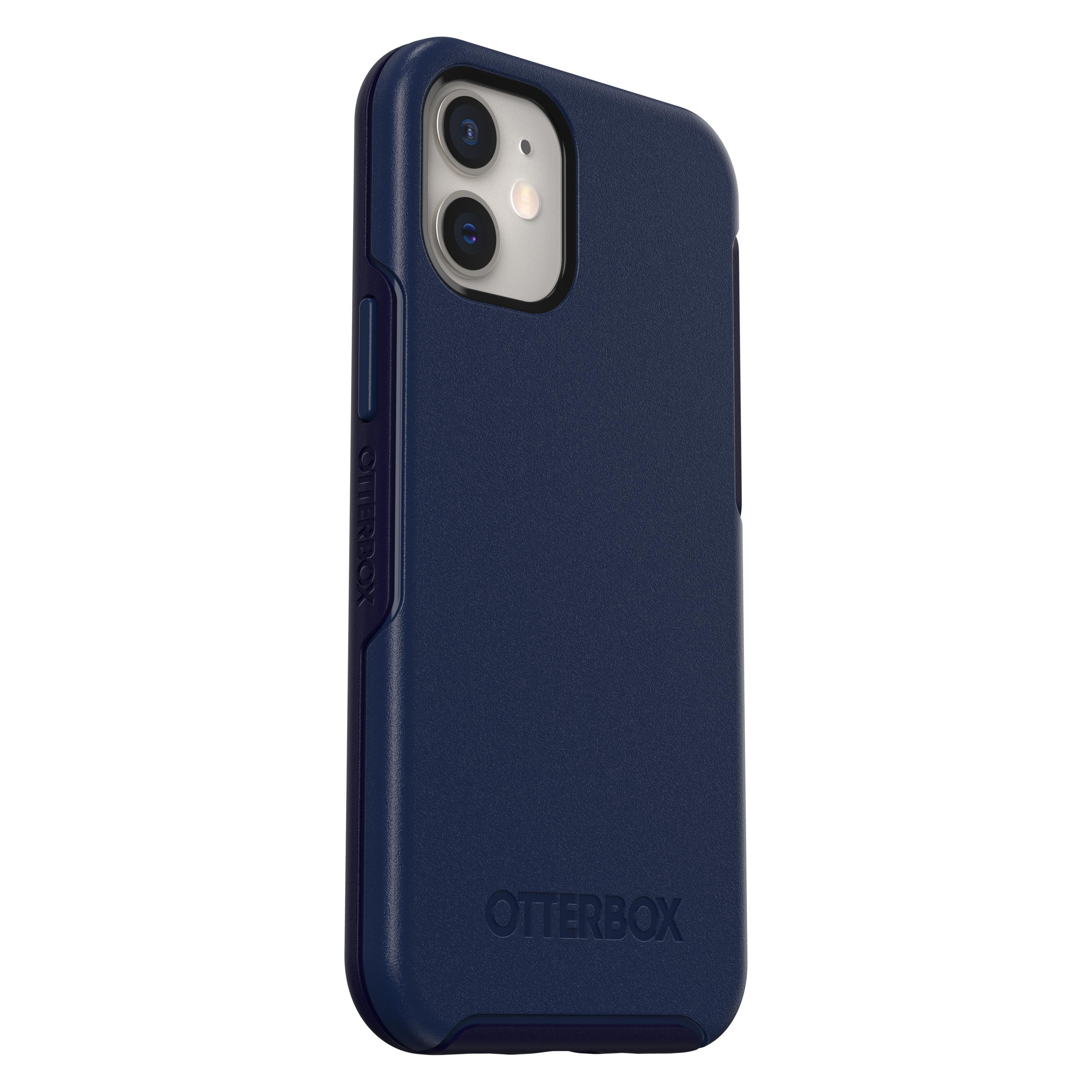 OTTERBOX Symmetry Plus, Backcover, Apple, iPhone 12 Mini, Blau