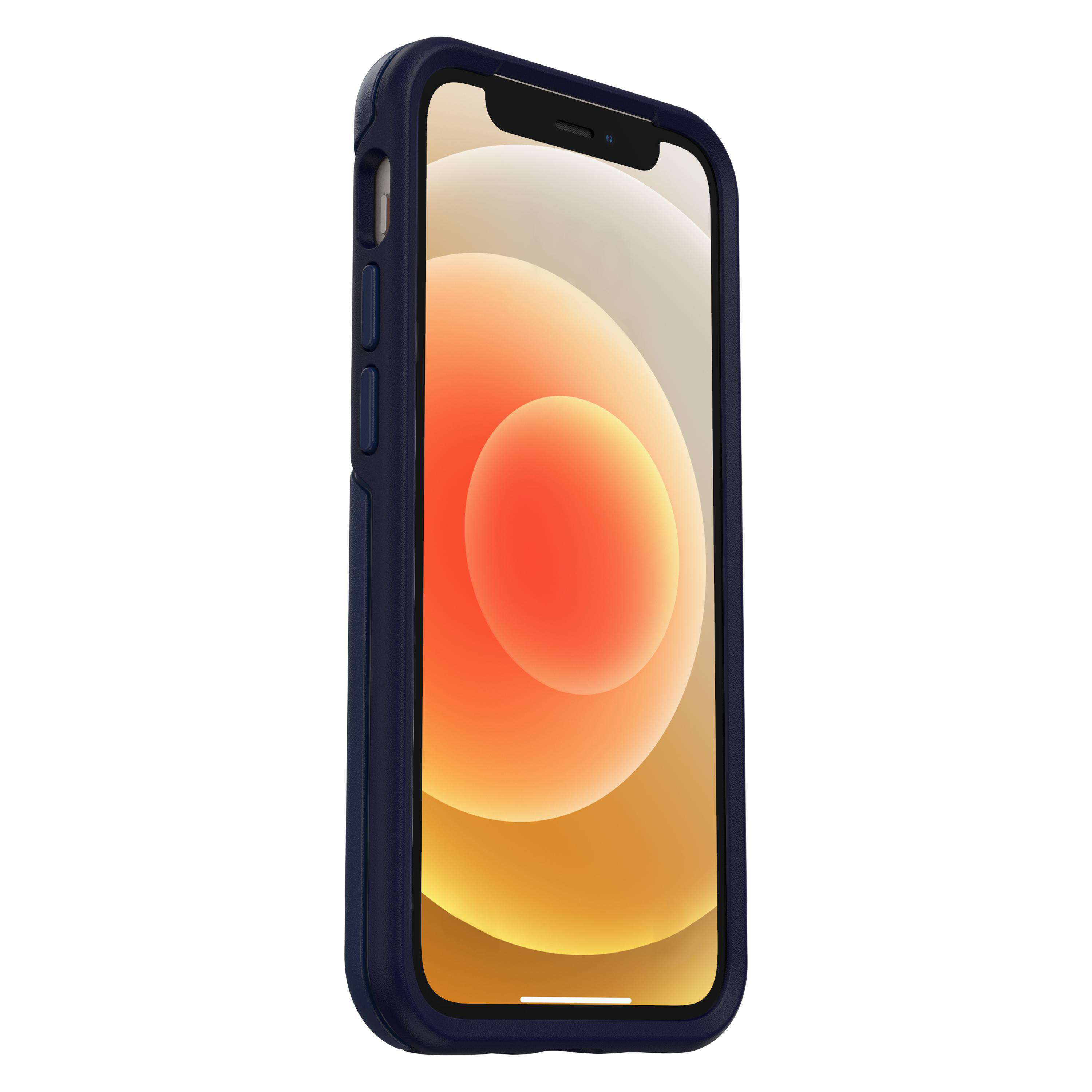 OTTERBOX Symmetry Plus, Backcover, Apple, iPhone 12 Mini, Blau