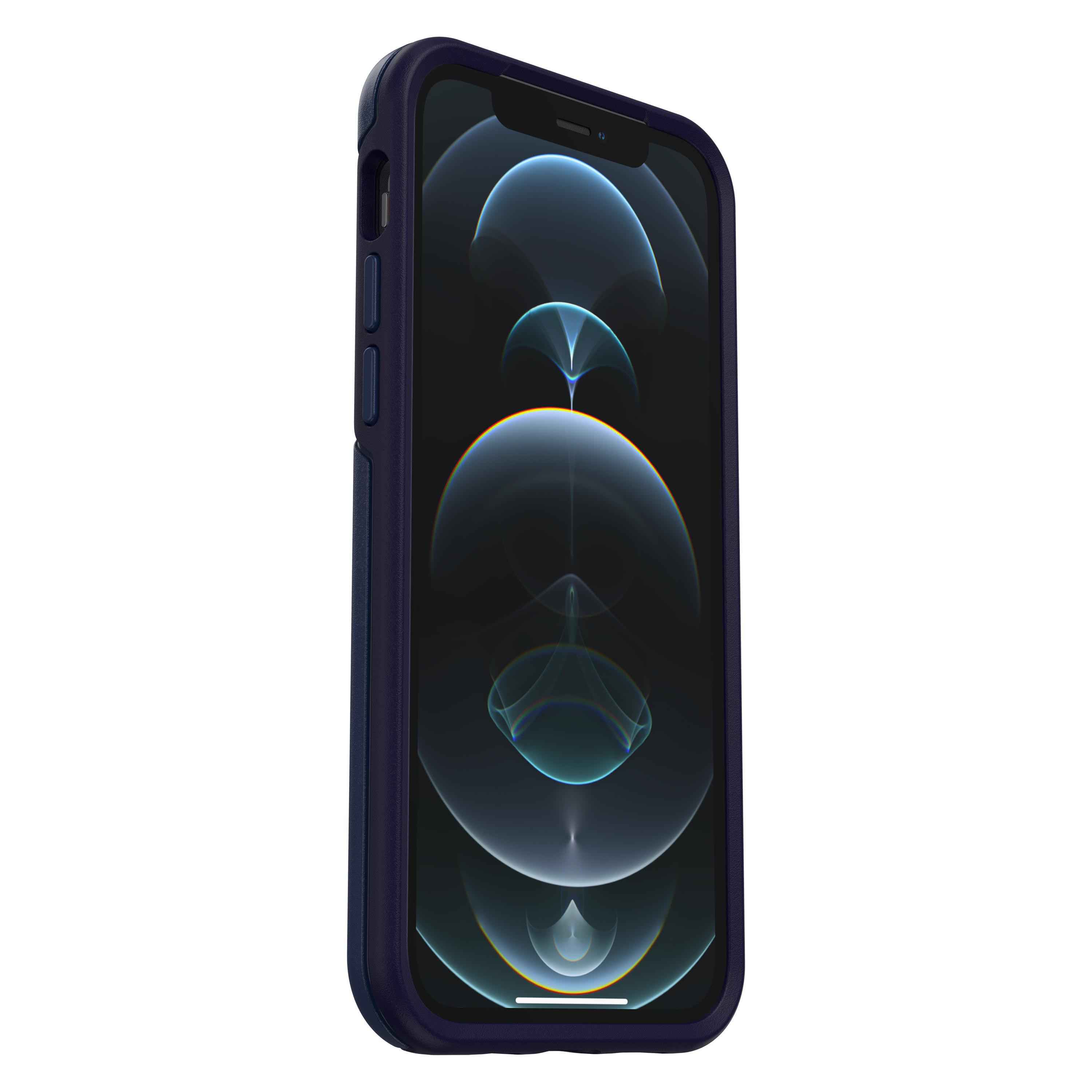OTTERBOX Symmetry Plus, Backcover, Apple, iPhone 12, iPhone 12 Pro, Blau
