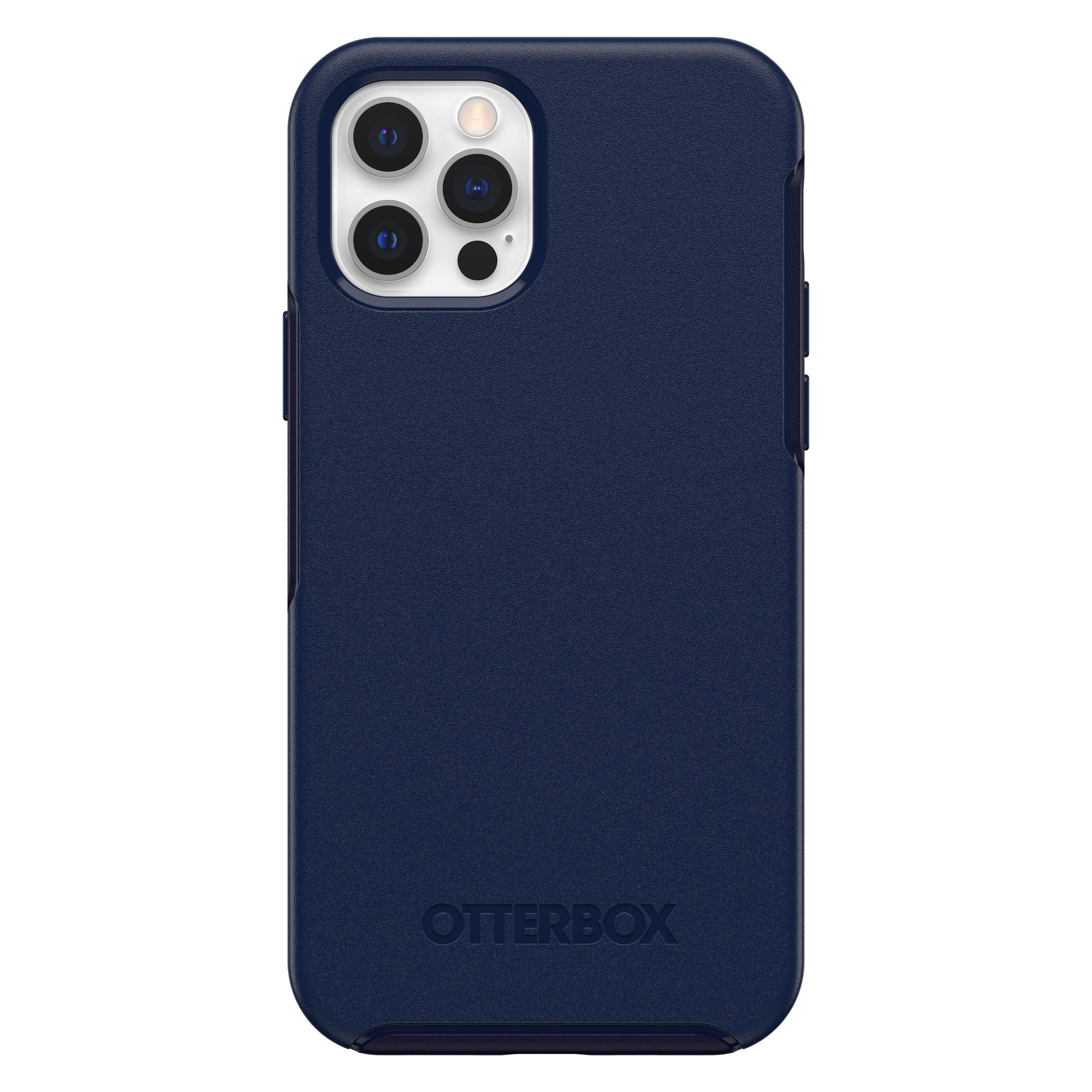 OTTERBOX Symmetry Plus, Backcover, Apple, iPhone 12, iPhone 12 Pro, Blau