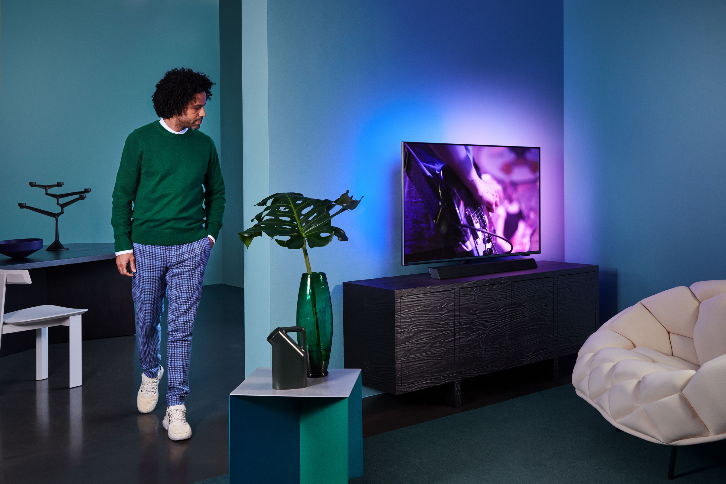 PHILIPS 55PUS9435/12 LED TV (Flat, 55 Zoll / 139 cm, UHD 4K, SMART TV, Ambilight, Android TV™ 9 (Pie))