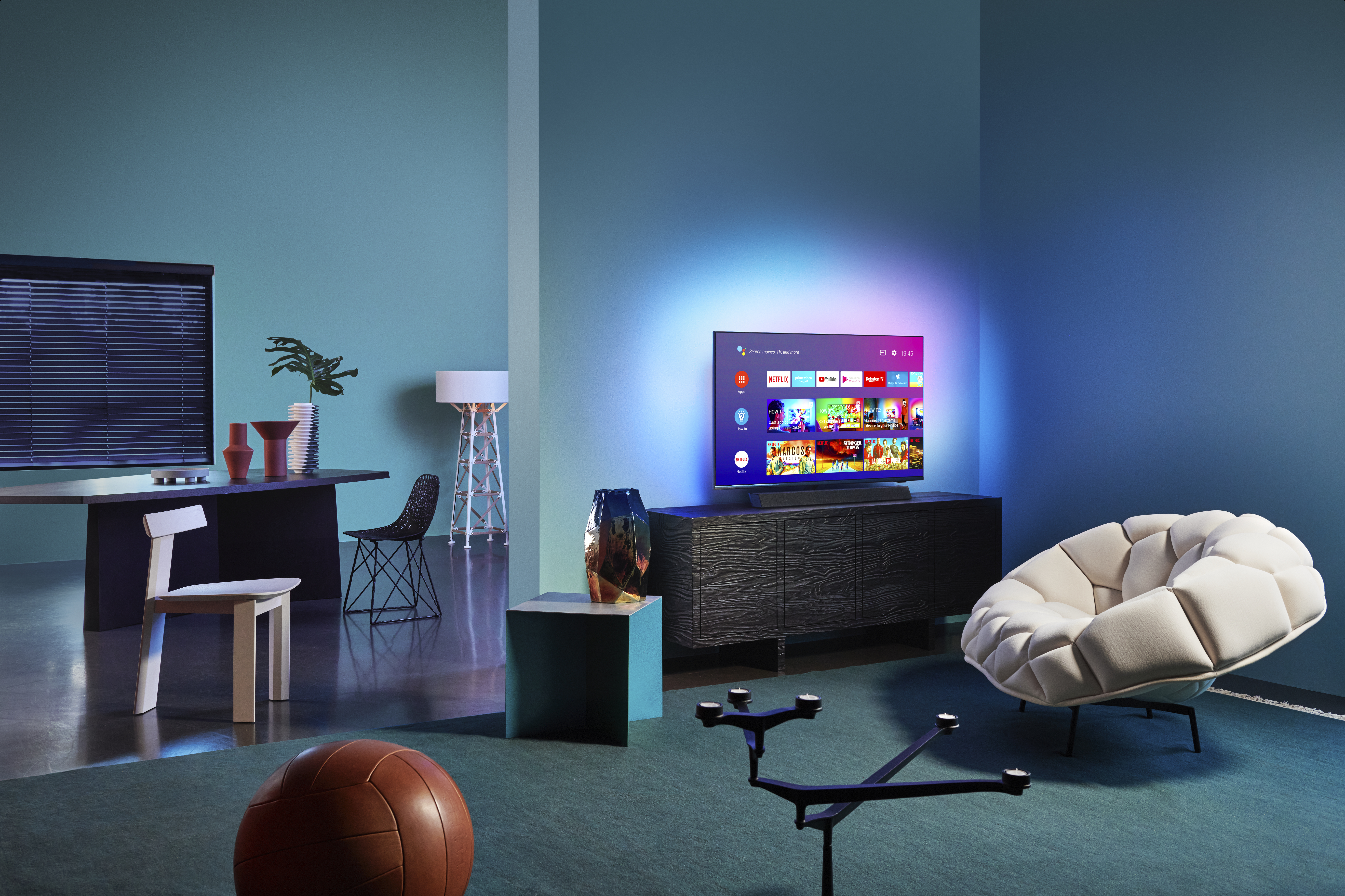 PHILIPS 55PUS9435/12 LED TV (Flat, 55 Zoll / 139 cm, UHD 4K, SMART TV, Ambilight, Android TV™ 9 (Pie))