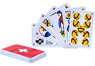 AGM Jasskarten - Schweizer Kreuz - Kartenspiel (Mehrfarbig)