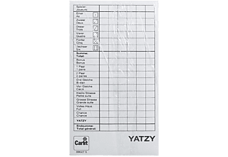 CARLIT Blocs Yatzy 3 piéces - Accessoires de jeu de craps (Blanc)