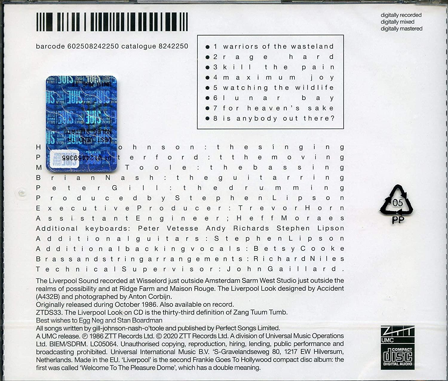CD-Cover mit Titelliste und Credits. Es ist ein Compilation-Album mit einem Aufkleber und dem UMC-Logo.
