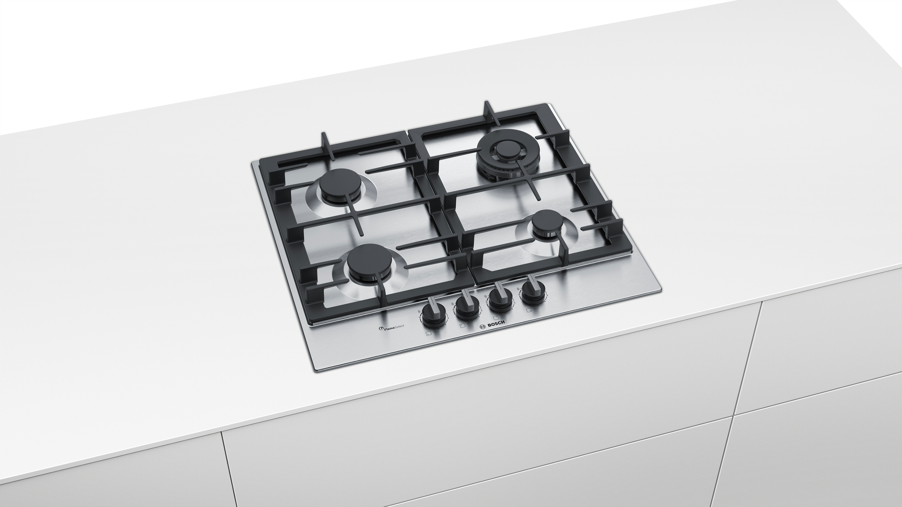 BOSCH PCH6A5C90D Edelstahl (582 mm breit, 4 Kochzonen)