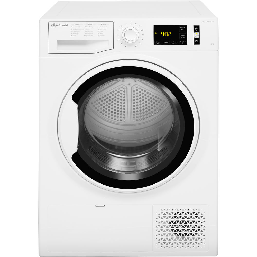 BAUKNECHT T SENSE M11 8X3WK DE Wärmepumpentrockner (8 kg, A+++, Weiß)