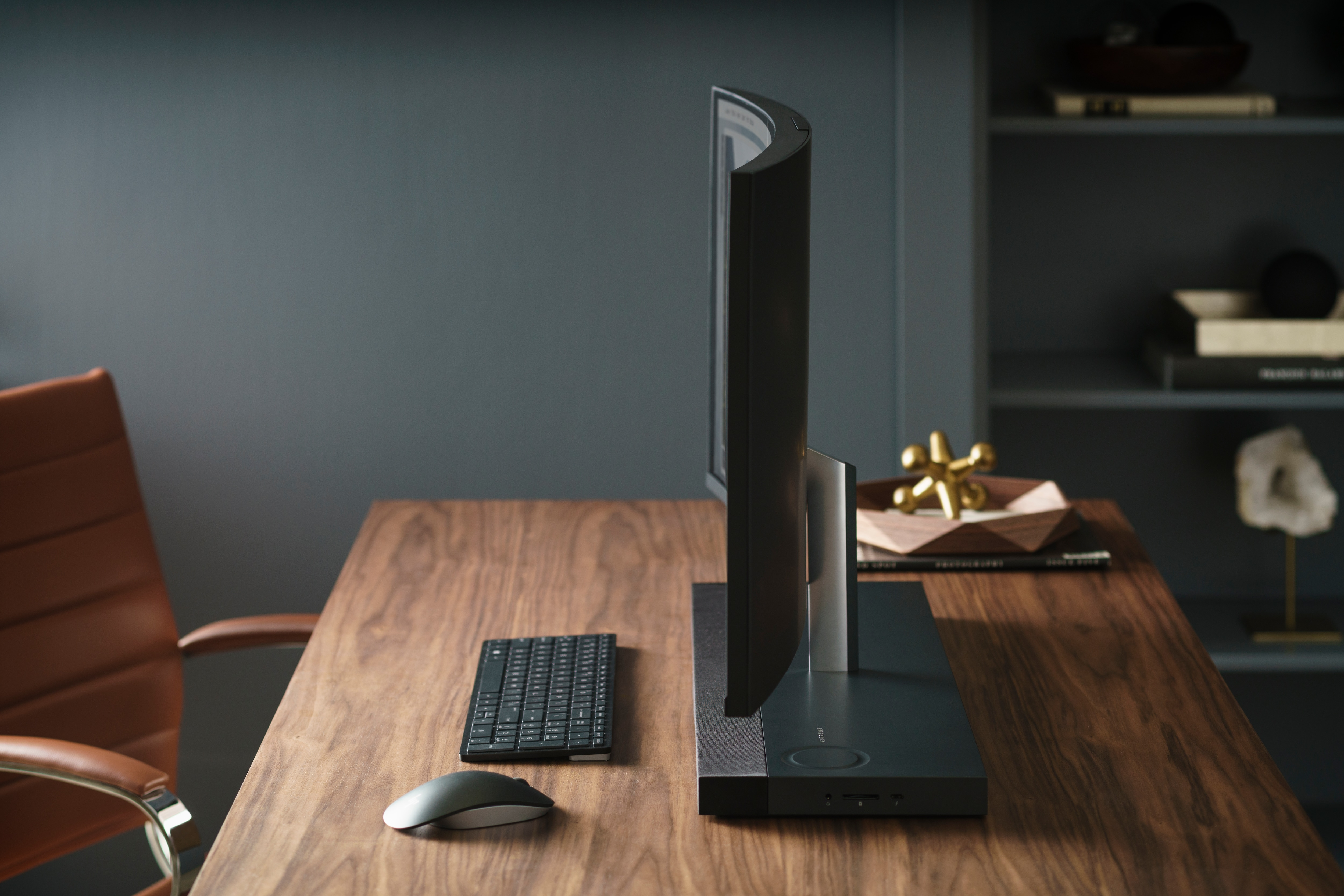HP All in One PC Envy Curved 34-b130ng, dunkelgrau (5CQ61EA#ABD) All-in-One PC 34 Zoll, Intel® Core™ i7-8700T Prozessor
(12M Cache, bis zu 4.00 GHz), 16 GB RAM, 2000 GB HDD + 256 GB SSD, Grau