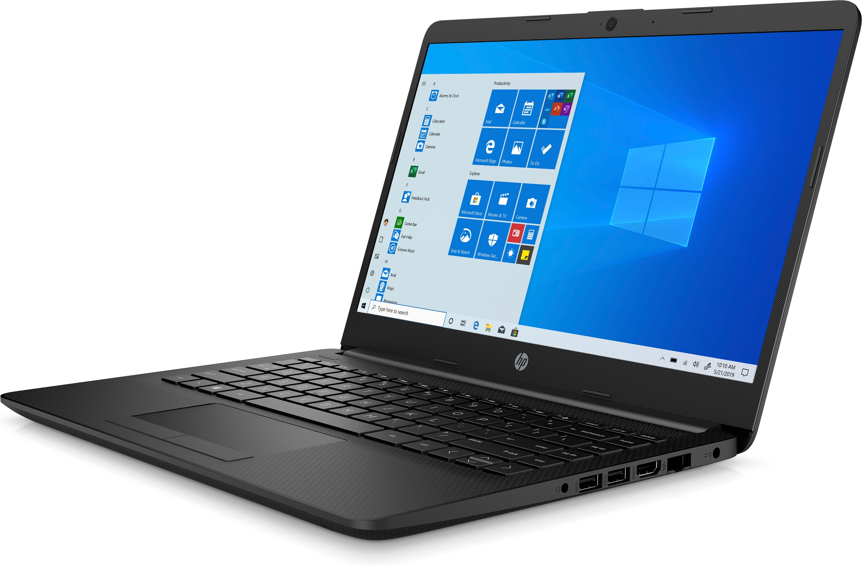 HP Notebook 14-dk1900ng, 3250U, 8GB RAM, 128GB SSD, Jet Black (1K1N0EA) Notebook, 14 Zoll, Full-HD, AMD Ryzen™ 3 3250U, 8 GB, 128 GB SSD