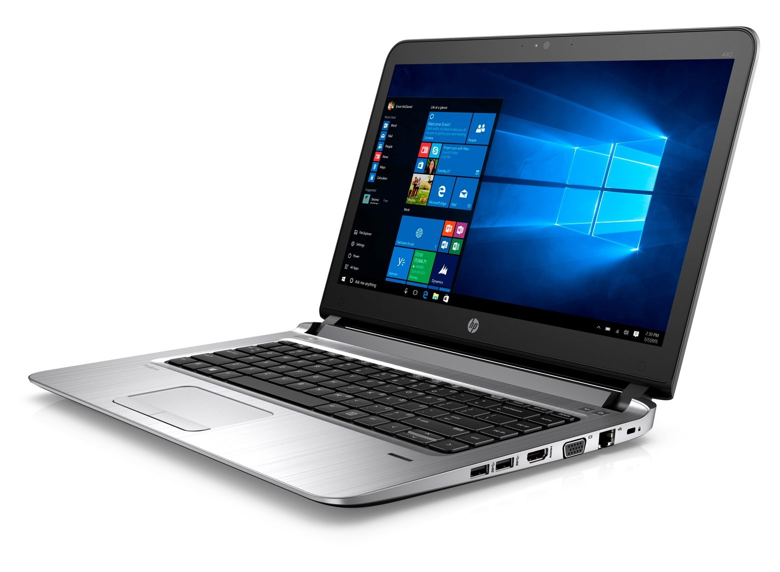 HP ProBook 440 G3 (P5R93EA) Notebook, 14 Zoll, Intel® Core™ i5-6200U Prozessor
(3M Cache, bis zu 2.80 GHz), 4 GB, 500 GB HDD