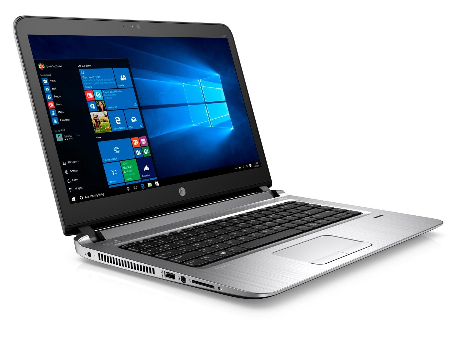 HP ProBook 440 G3 (P5R93EA) Notebook, 14 Zoll, Intel® Core™ i5-6200U Prozessor
(3M Cache, bis zu 2.80 GHz), 4 GB, 500 GB HDD