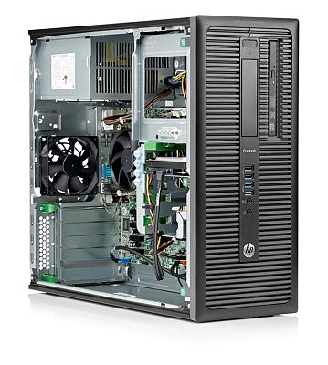 HP Desktop PC ProDesk 600 G1 TWR Desktop-PC, Intel® Core™ i3-4130, 4 GB RAM HDD, Schwarz