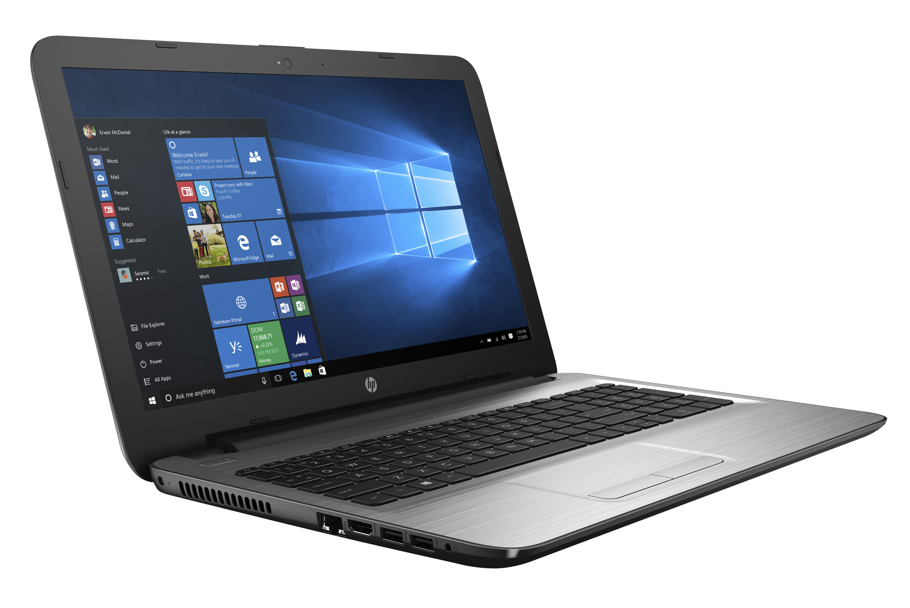 HP Notebook 250 G5 (1KA20EA#ABD) Notebook, 15,6 Zoll, Full-HD, Intel® Core™ i5-7200U Prozessor
(3M Cache, bis zu 3.10 GHz), 8 GB, 256 GB SSD