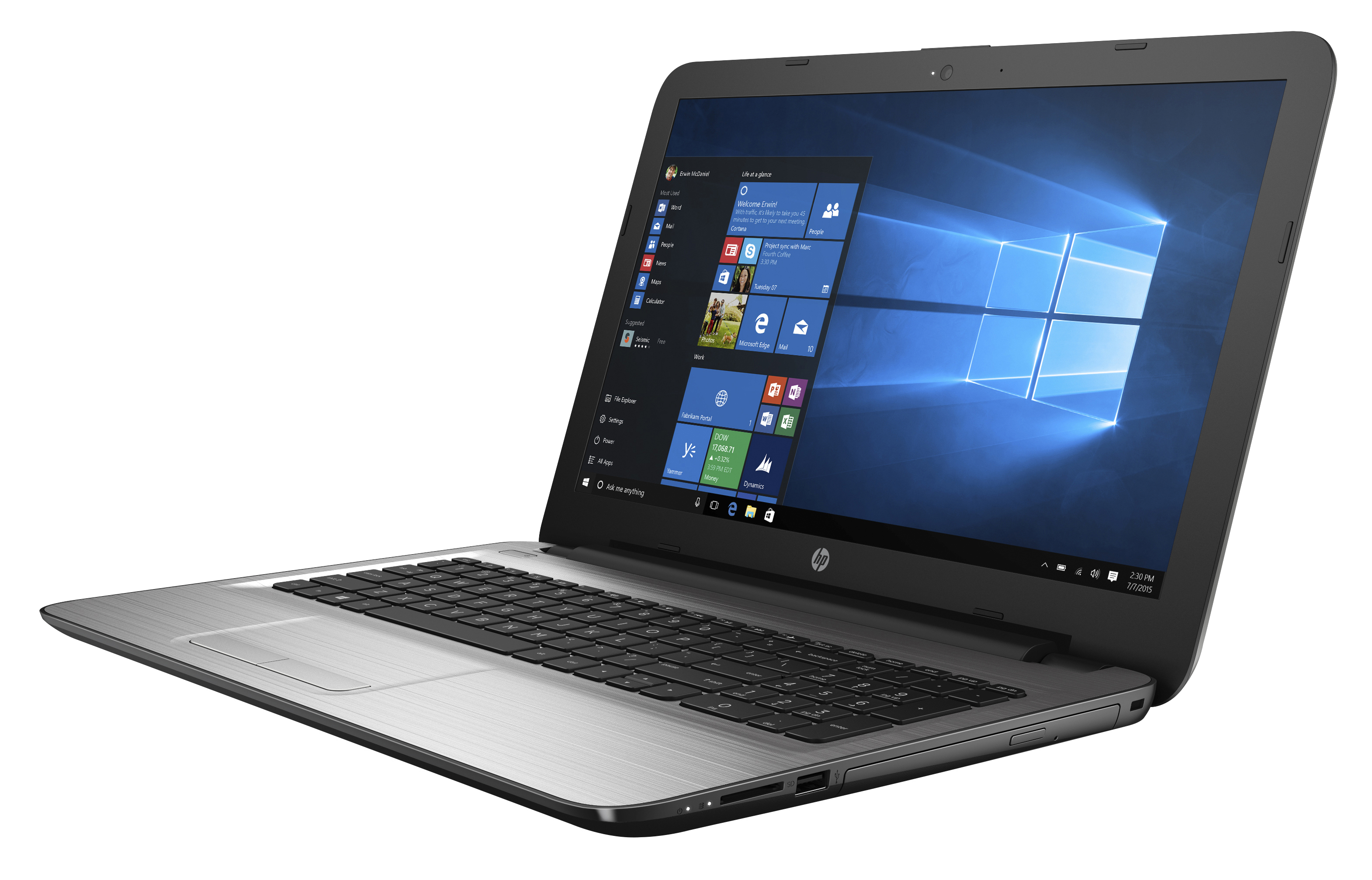 HP Notebook 250 G5 (1KA20EA#ABD) Notebook, 15,6 Zoll, Full-HD, Intel® Core™ i5-7200U Prozessor
(3M Cache, bis zu 3.10 GHz), 8 GB, 256 GB SSD