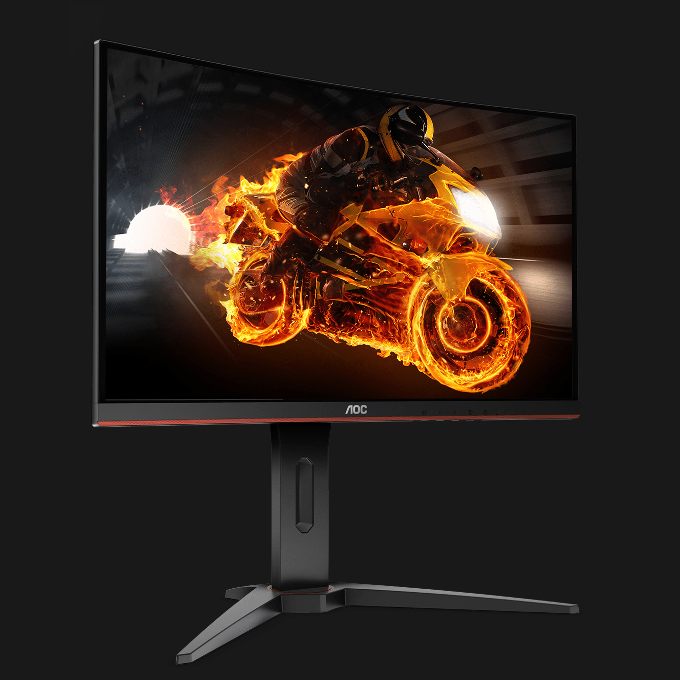 AOC Gaming Monitor C24G1 24" Full-HD (AOC146494) 24 Zoll Gaming Monitor, Full-HD, 1 ms Reaktionszeit, 144 Hz, Schwarz