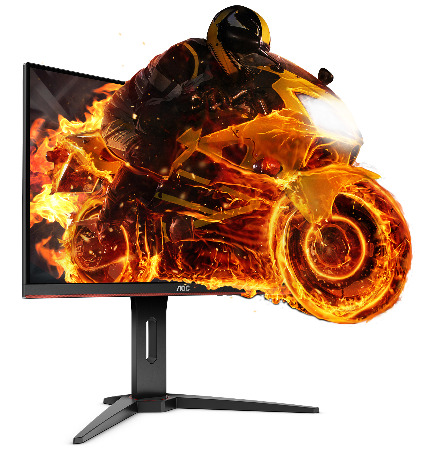 AOC Gaming Monitor C24G1 24" Full-HD (AOC146494) 24 Zoll Gaming Monitor, Full-HD, 1 ms Reaktionszeit, 144 Hz, Schwarz