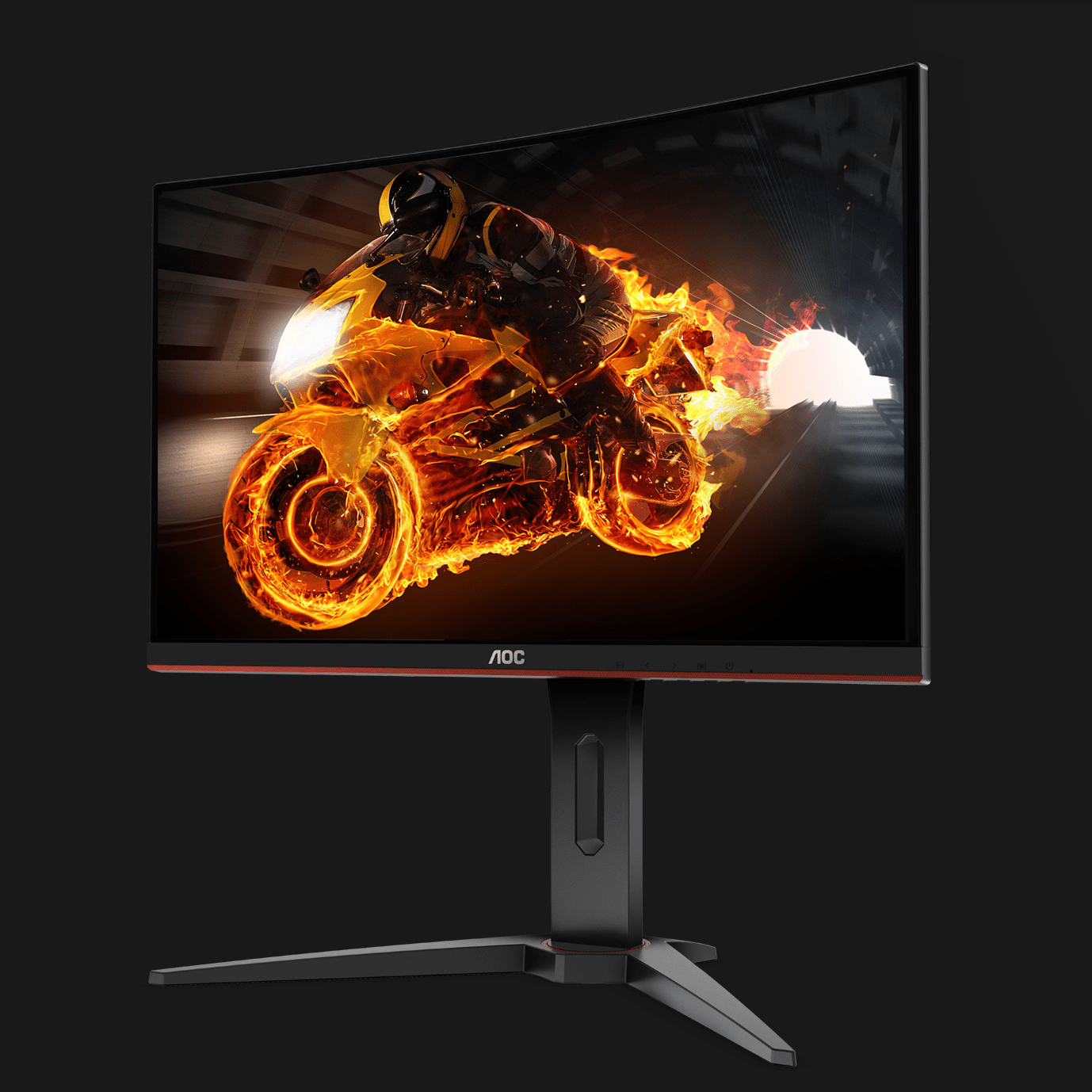 AOC Gaming Monitor C24G1 24" Full-HD (AOC146494) 24 Zoll Gaming Monitor, Full-HD, 1 ms Reaktionszeit, 144 Hz, Schwarz