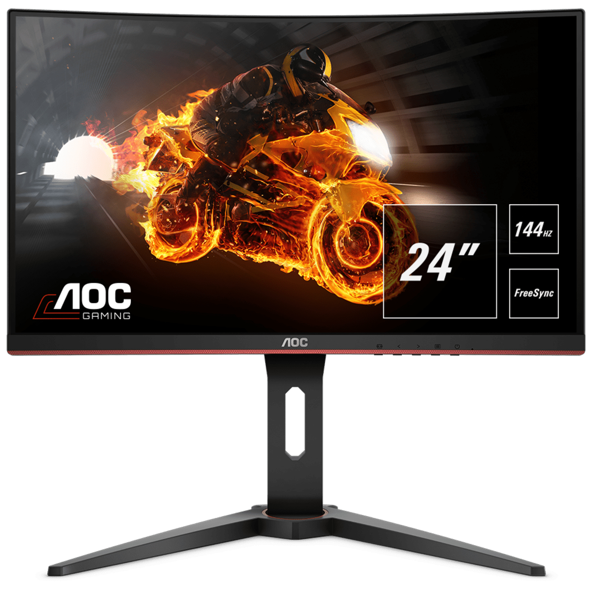 AOC Gaming Monitor C24G1 24" Full-HD (AOC146494) 24 Zoll Gaming Monitor, Full-HD, 1 ms Reaktionszeit, 144 Hz, Schwarz
